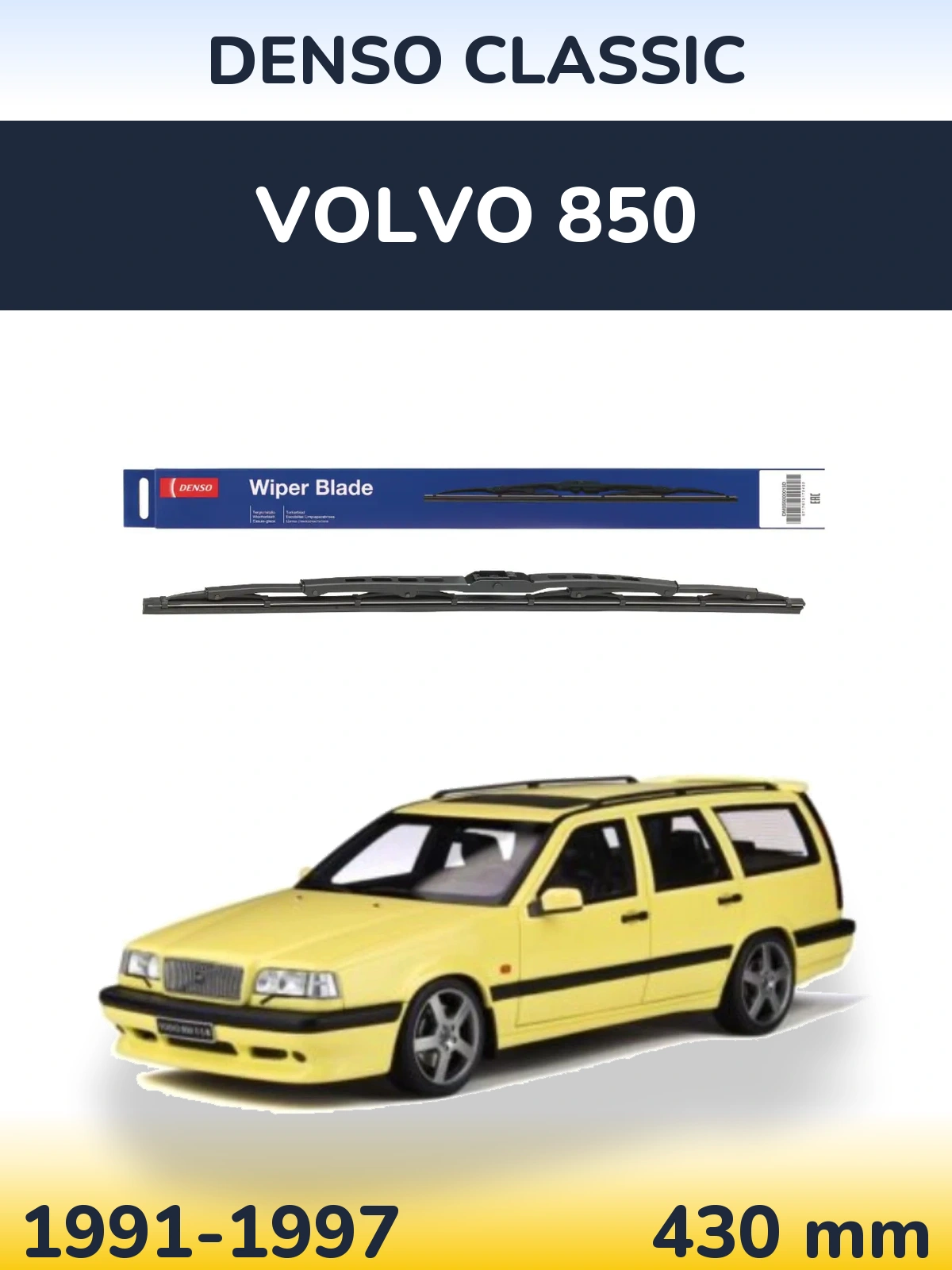 Ștergătoare Denso Classic pentru Volvo 850