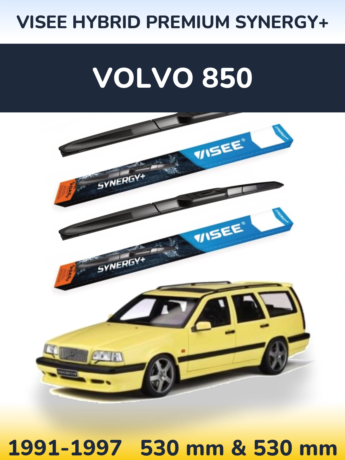 Ștergătoare VISEE HYBRID PREMIUM SYNERGY+ pentru Volvo 850