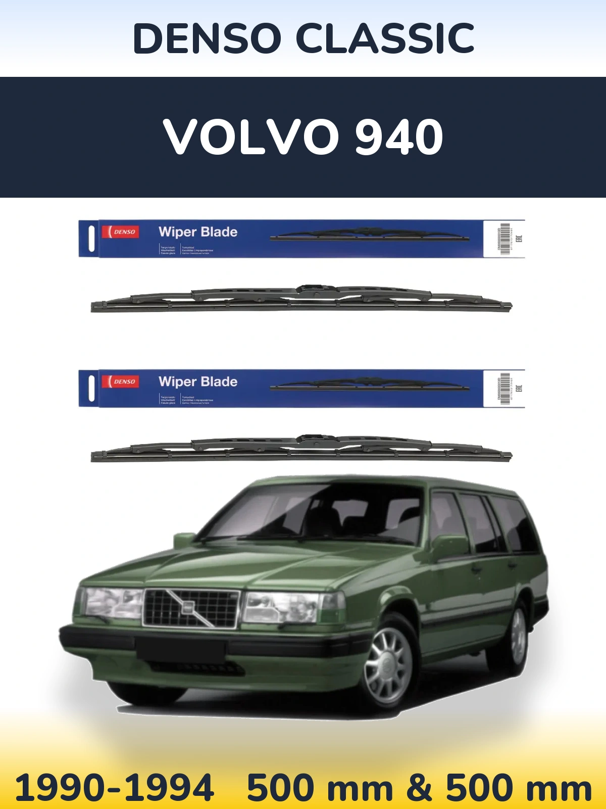 Ștergătoare Denso Classic pentru Volvo 940
