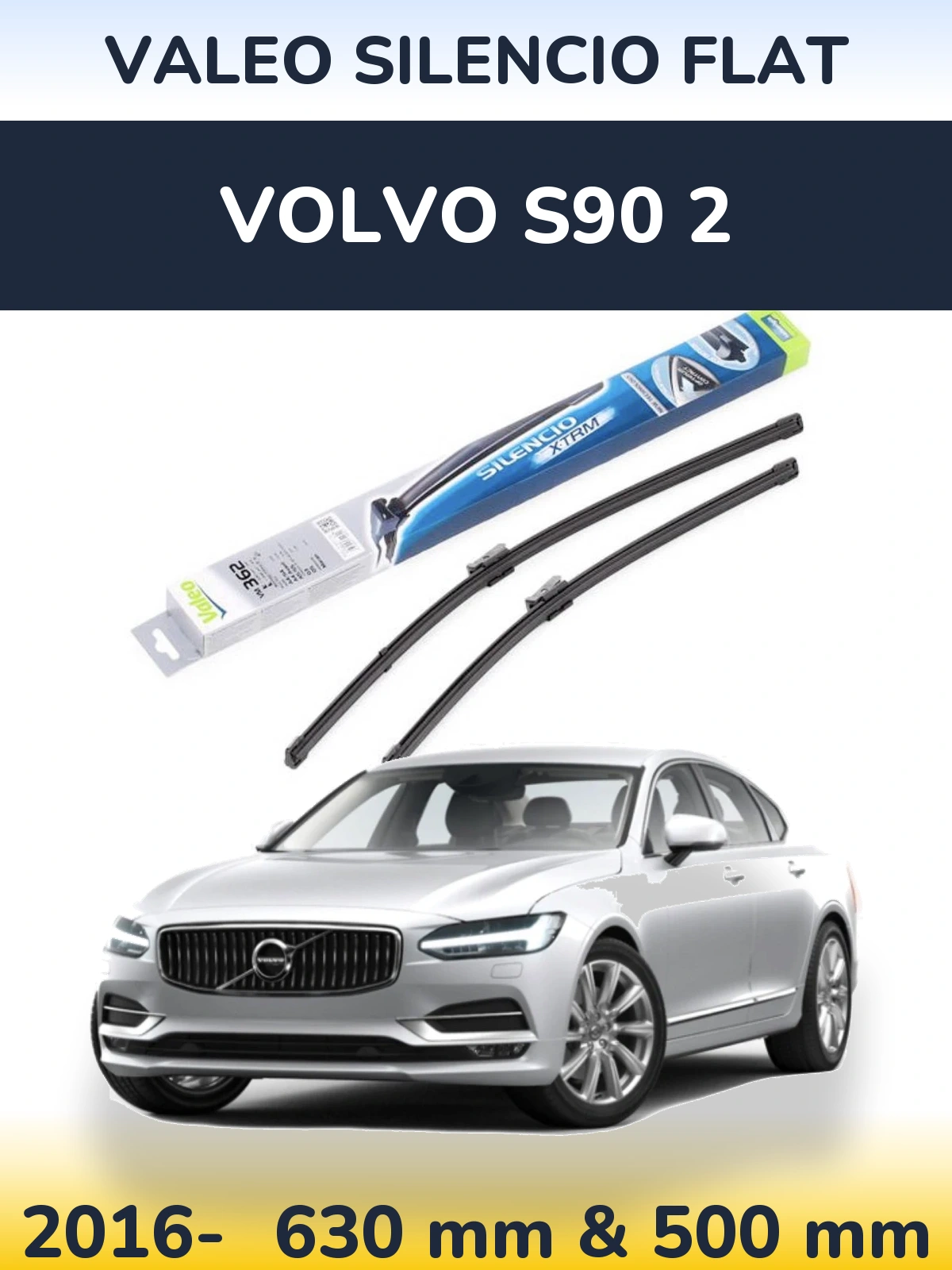 Ștergătoare Valeo Silencio Flat pentru Volvo S90 2