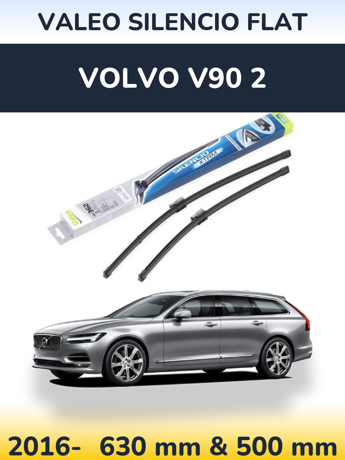 Ștergătoare Valeo Silencio Flat pentru Volvo V90 2