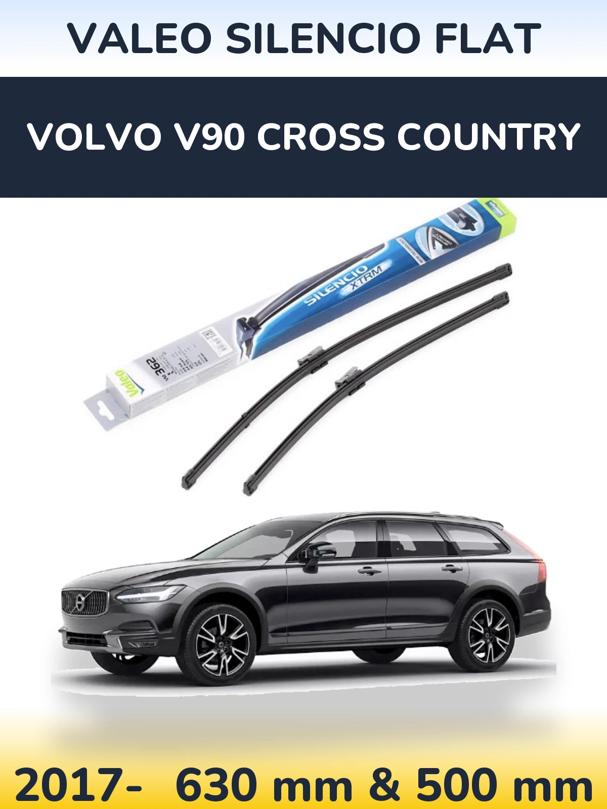 Ștergătoare Valeo Silencio Flat pentru Volvo V90 Cross Country