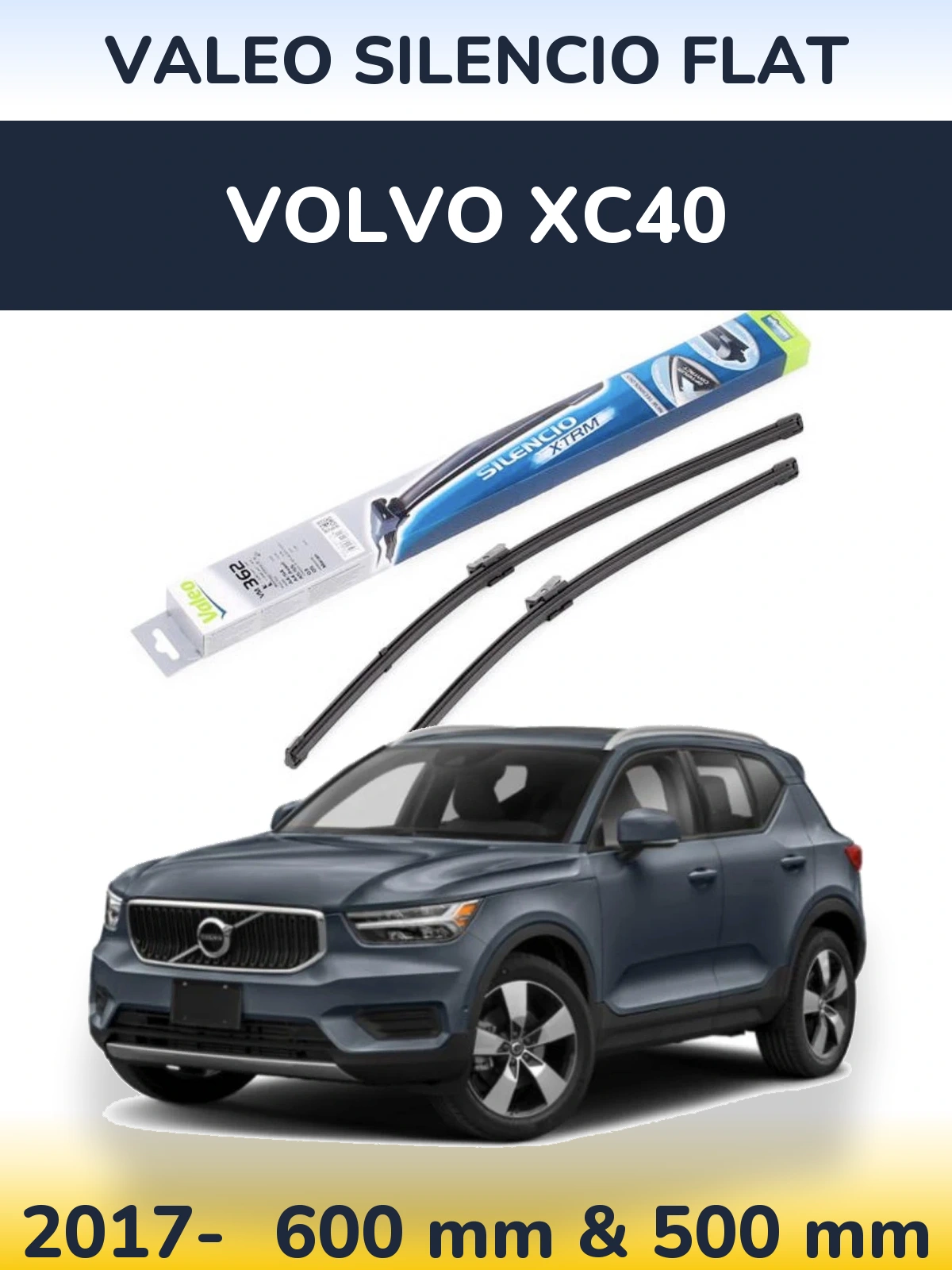 Ștergătoare Valeo Silencio Flat pentru Volvo XC40