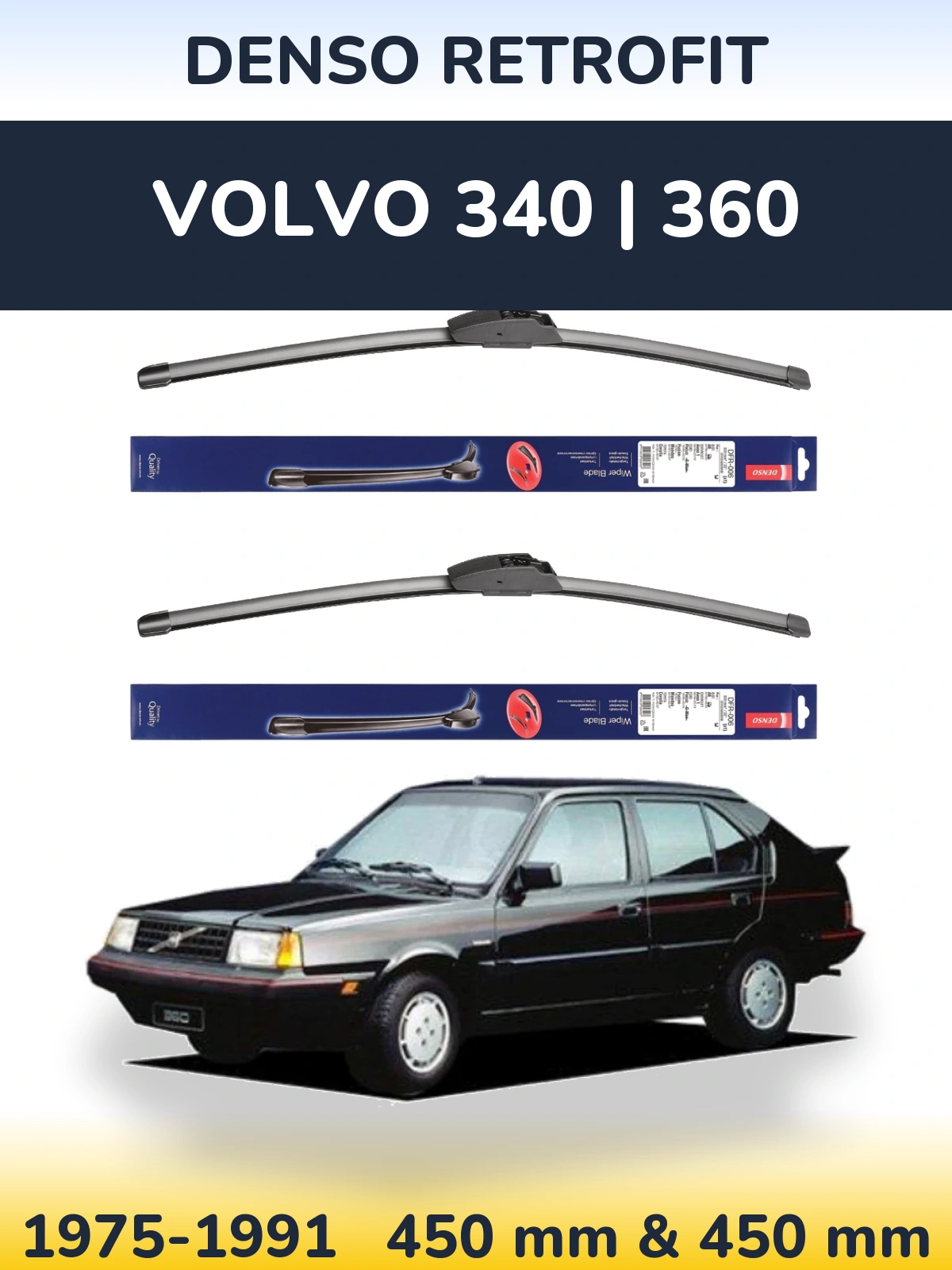Ștergătoare Denso Retrofit pentru Volvo 340 | 360