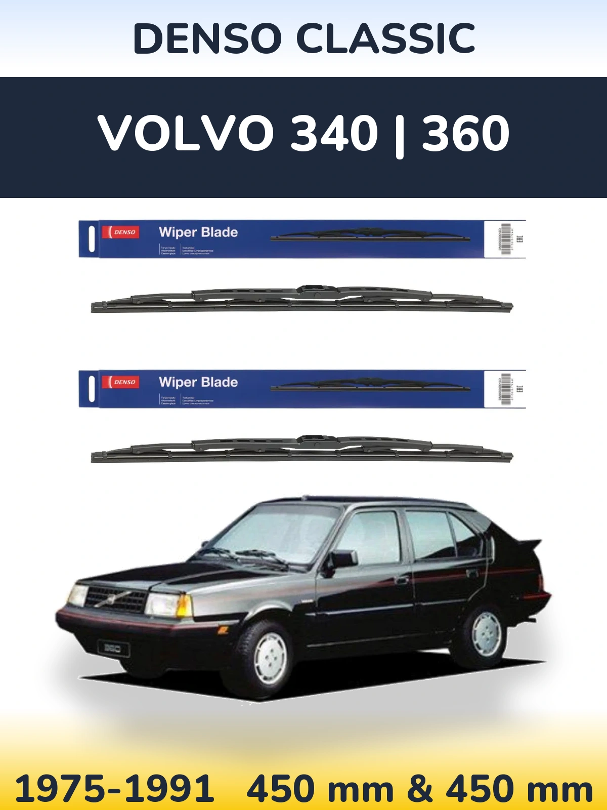 Ștergătoare Denso Classic pentru Volvo 340 | 360