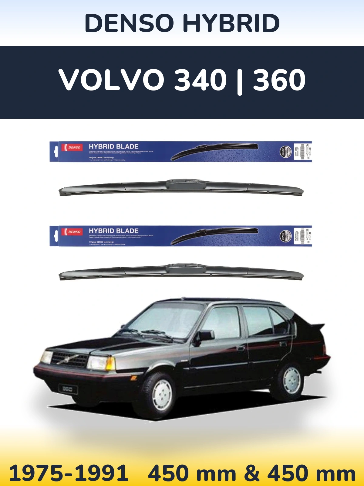Ștergătoare Denso Hybrid pentru Volvo 340 | 360