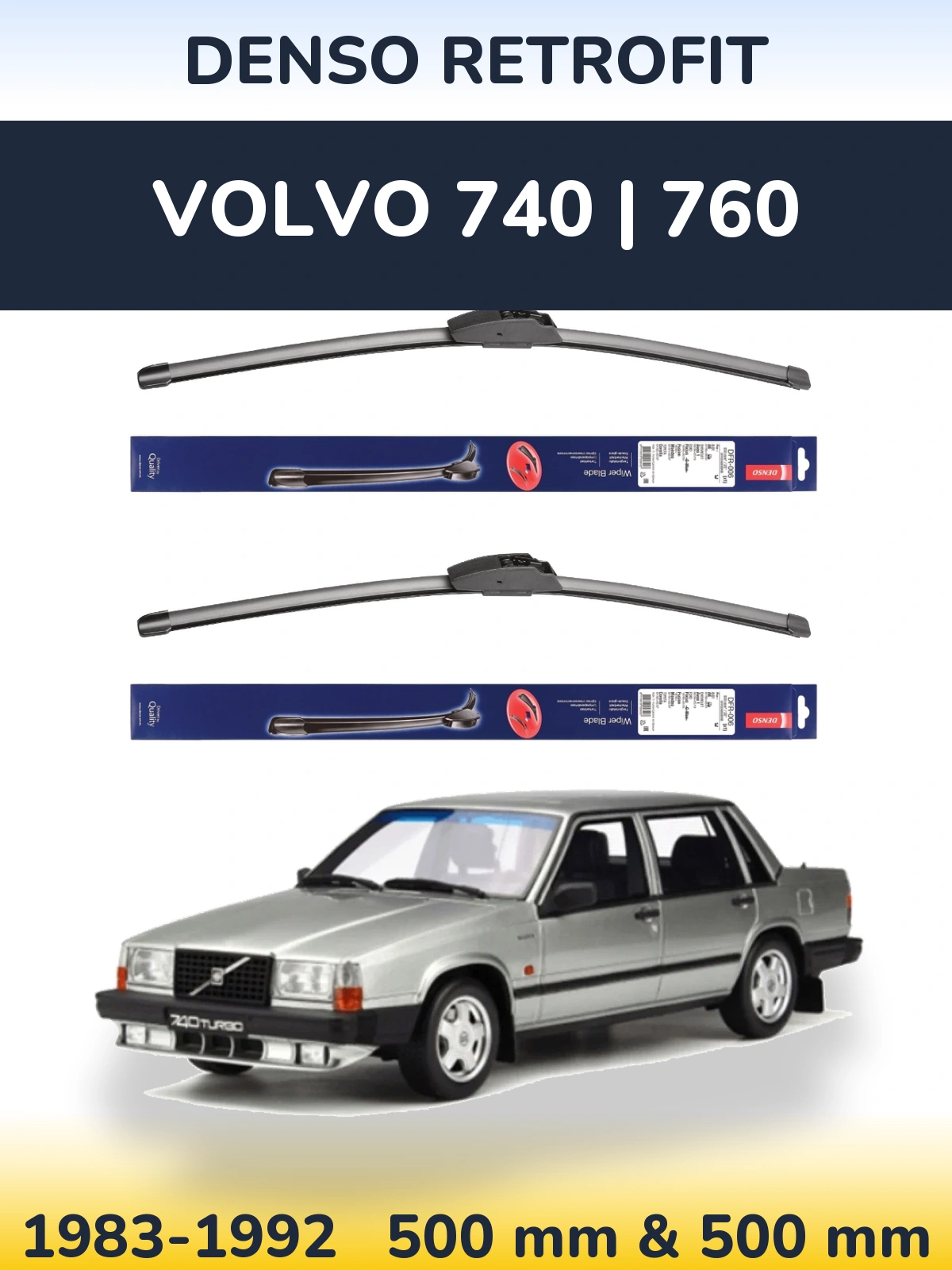 Ștergătoare Denso Retrofit pentru Volvo 740 | 760