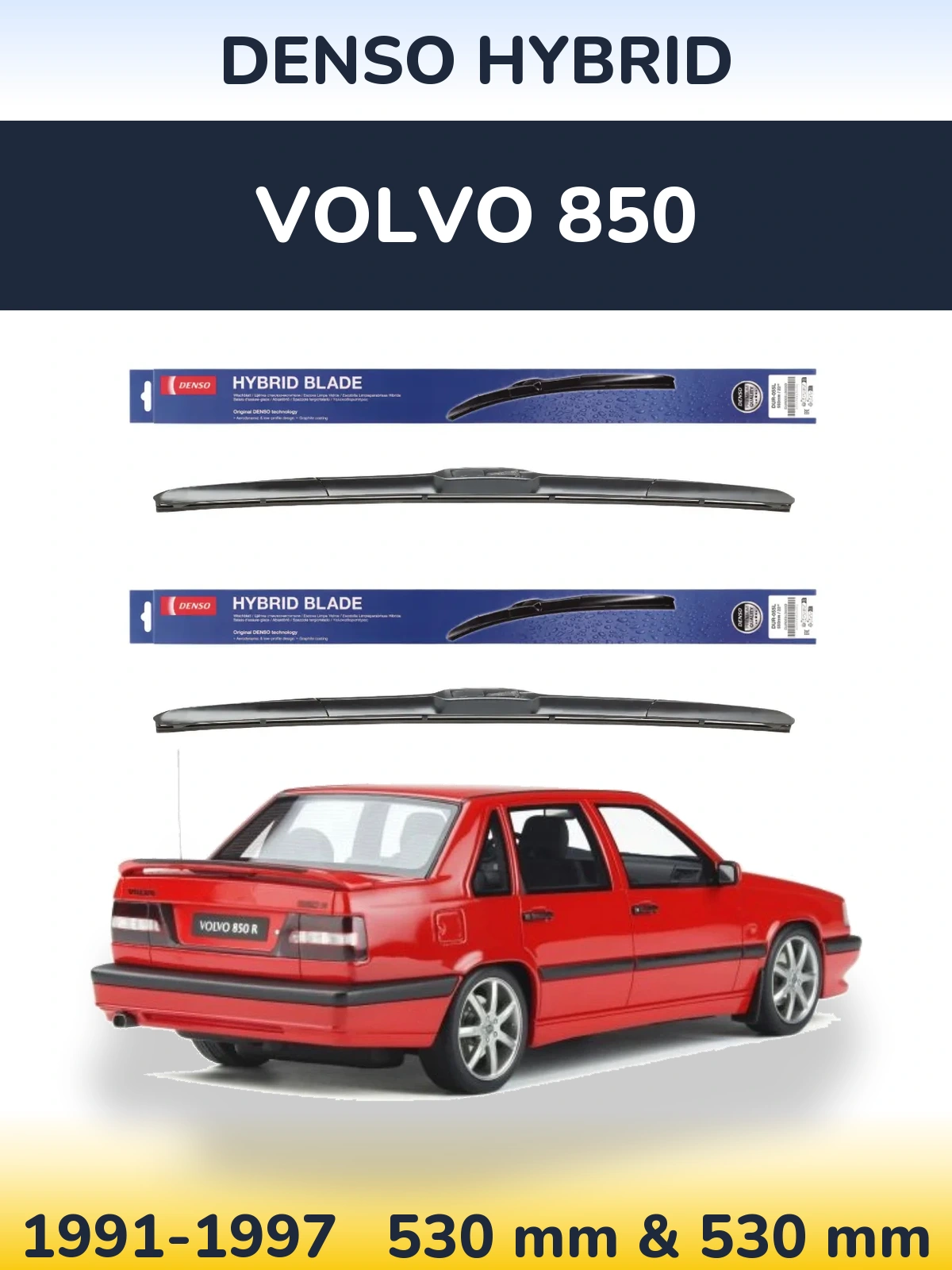 Ștergătoare Denso Hybrid pentru Volvo 850