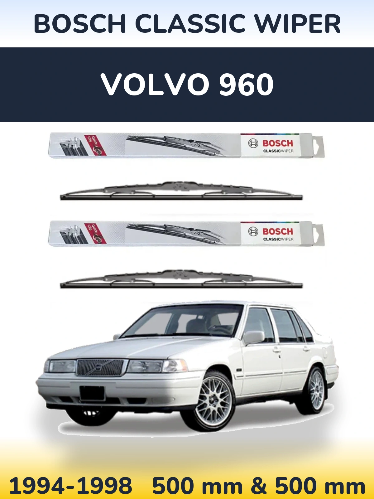 Ștergătoare BOSCH Classic Wiper pentru Volvo 960