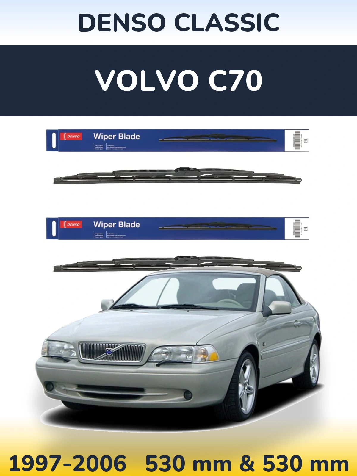 Ștergătoare Denso Classic pentru Volvo C70