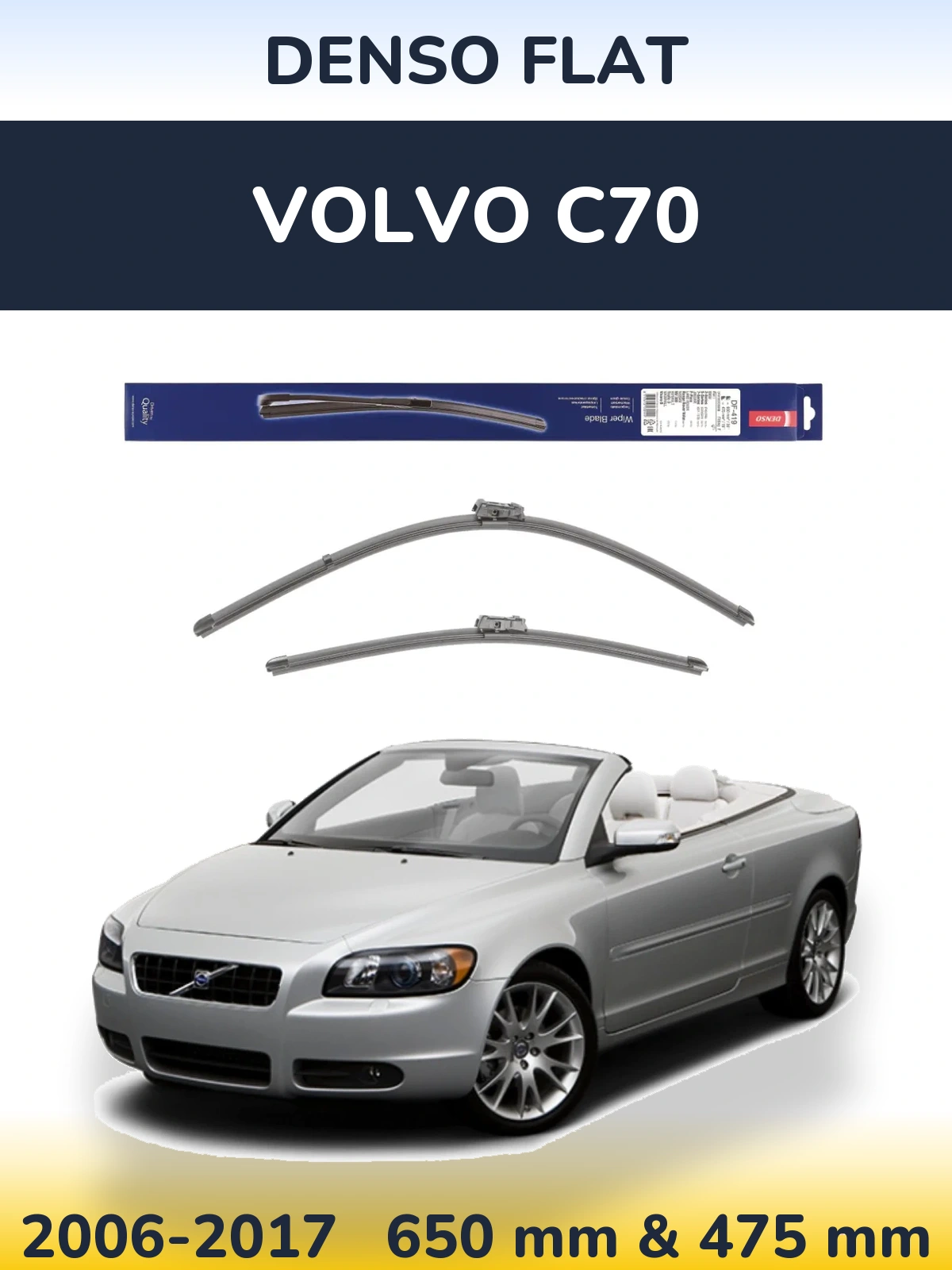 Ștergătoare Denso Flat pentru Volvo C70