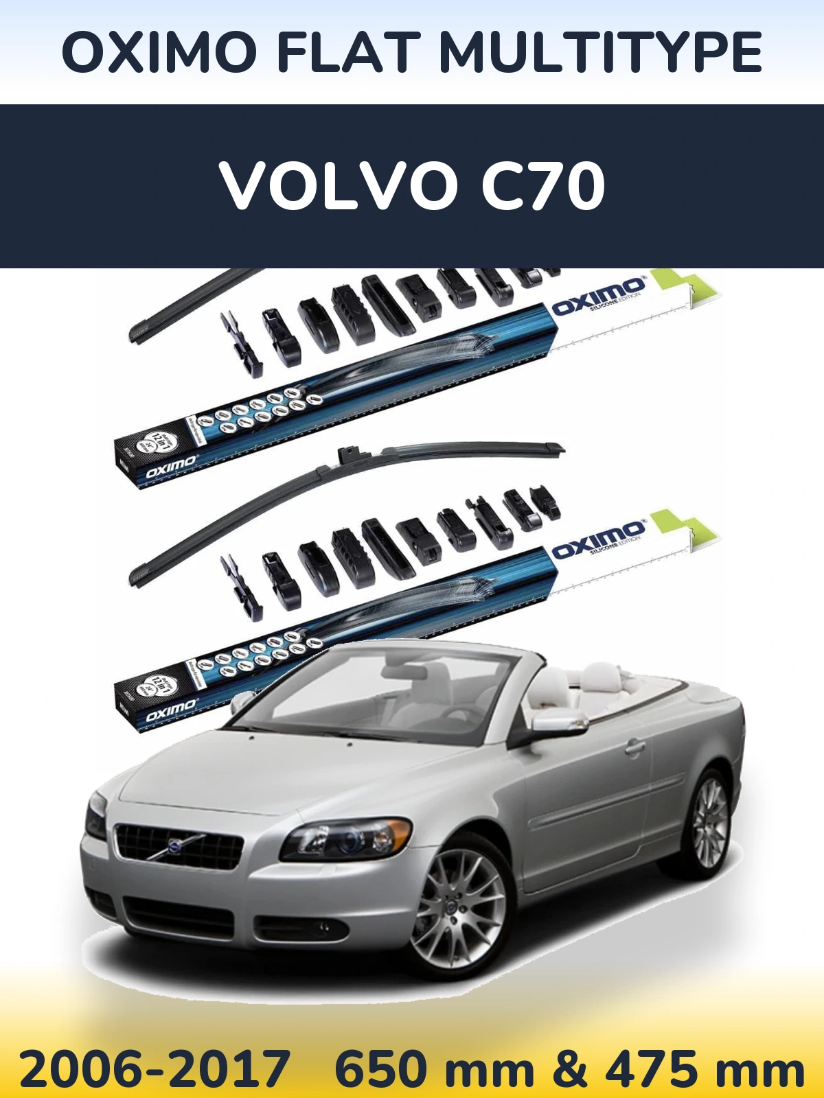 Ștergătoare Oximo Flat MultiTipe pentru Volvo C70