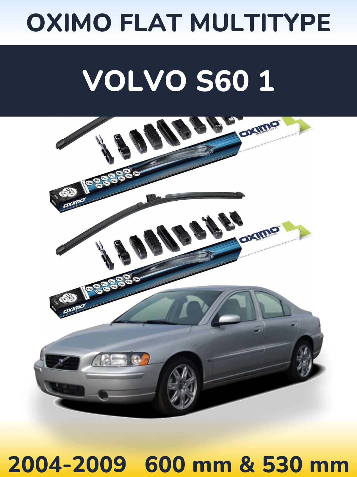 Ștergătoare Oximo Flat MultiTipe pentru Volvo S60 1