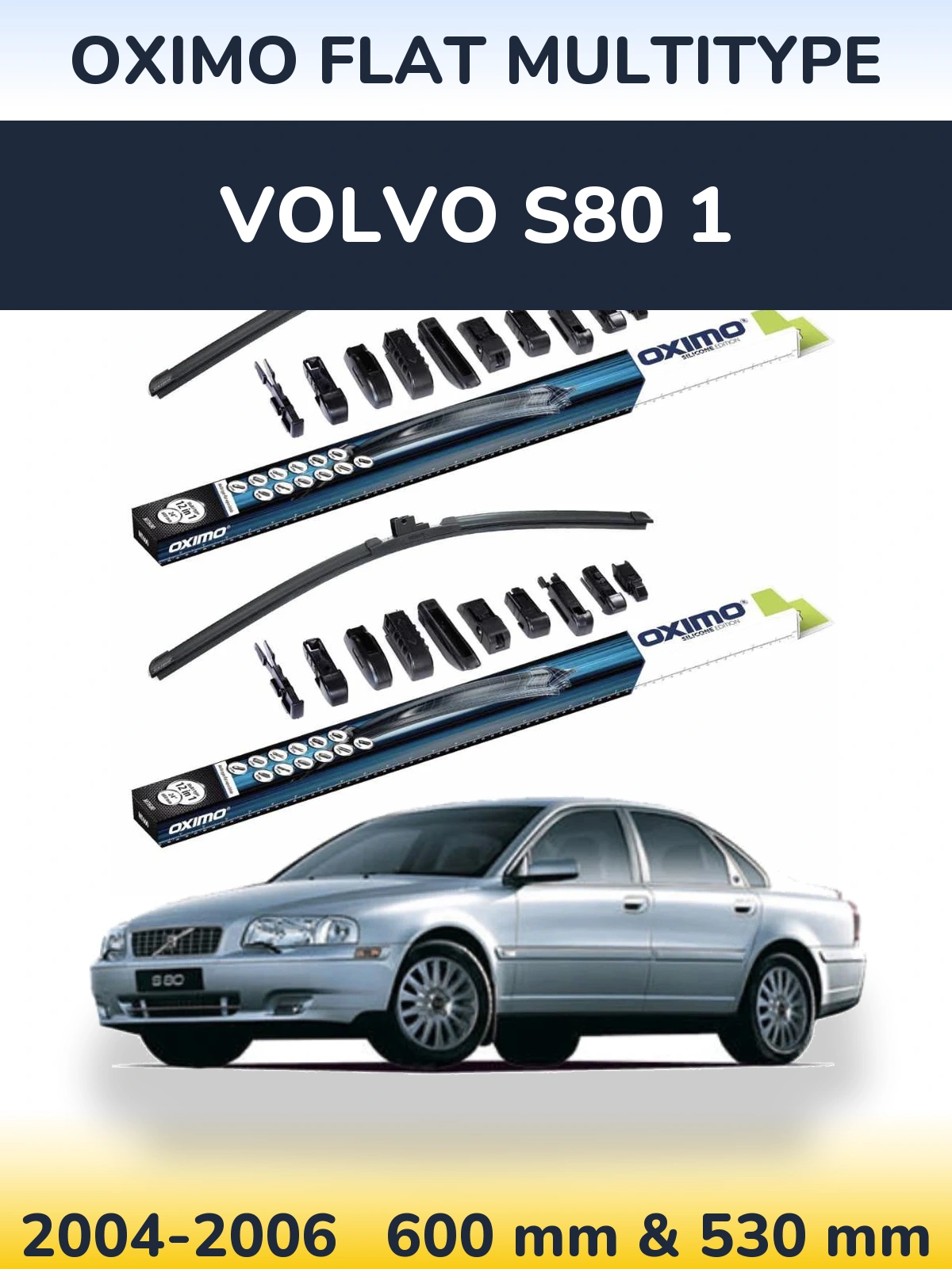 Ștergătoare Oximo Flat MultiTipe pentru Volvo S80 1