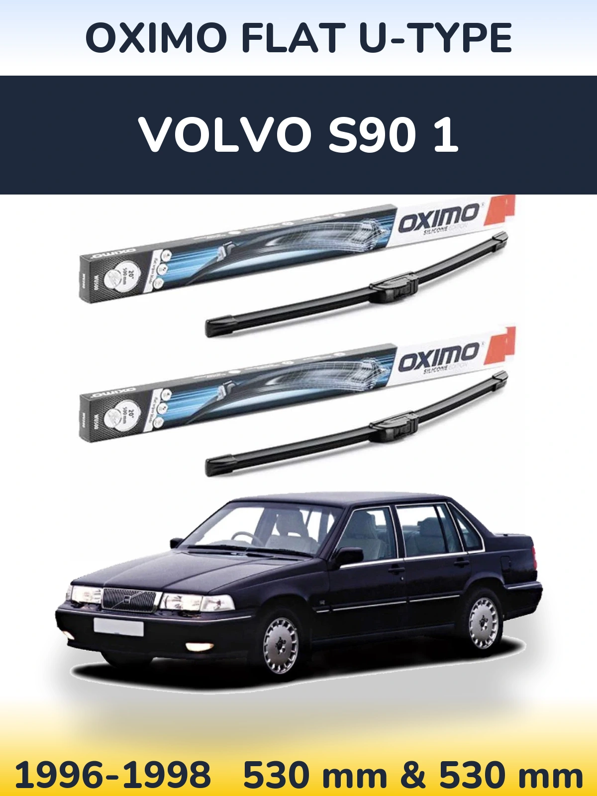 Ștergătoare Oximo Flat U-type pentru Volvo S90 1