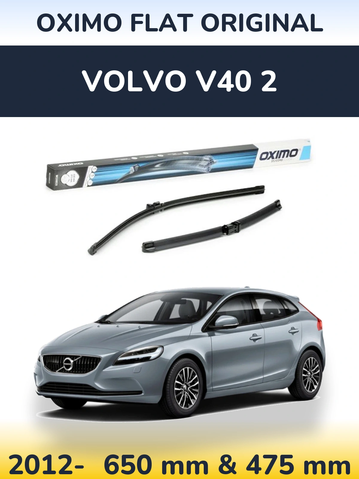 Ștergătoare Oximo Flat Original pentru Volvo V40 2