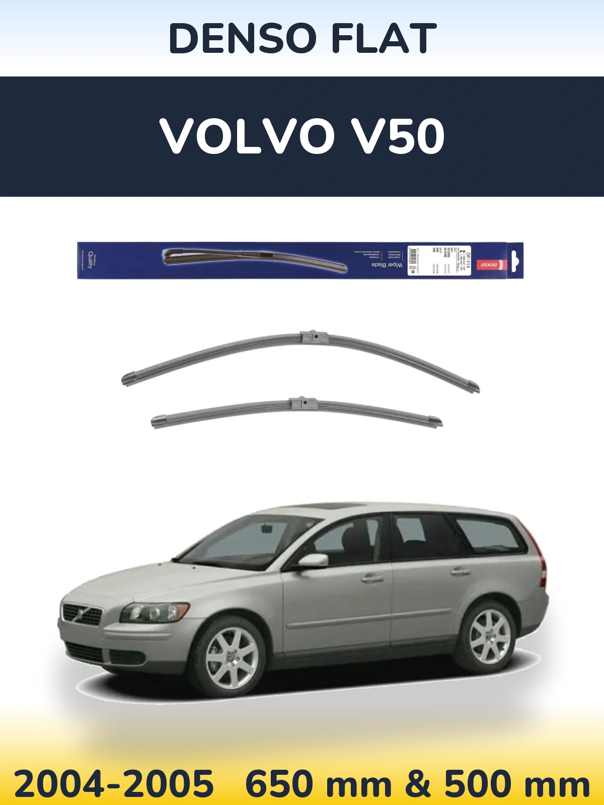 Ștergătoare Denso Flat pentru Volvo V50