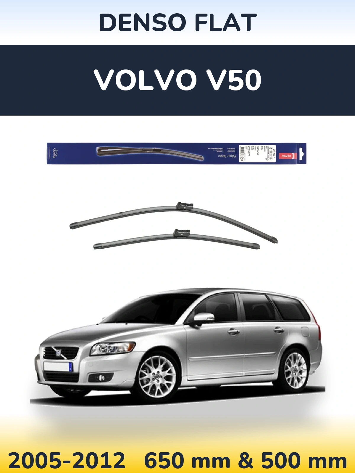 Ștergătoare Denso Flat pentru Volvo V50