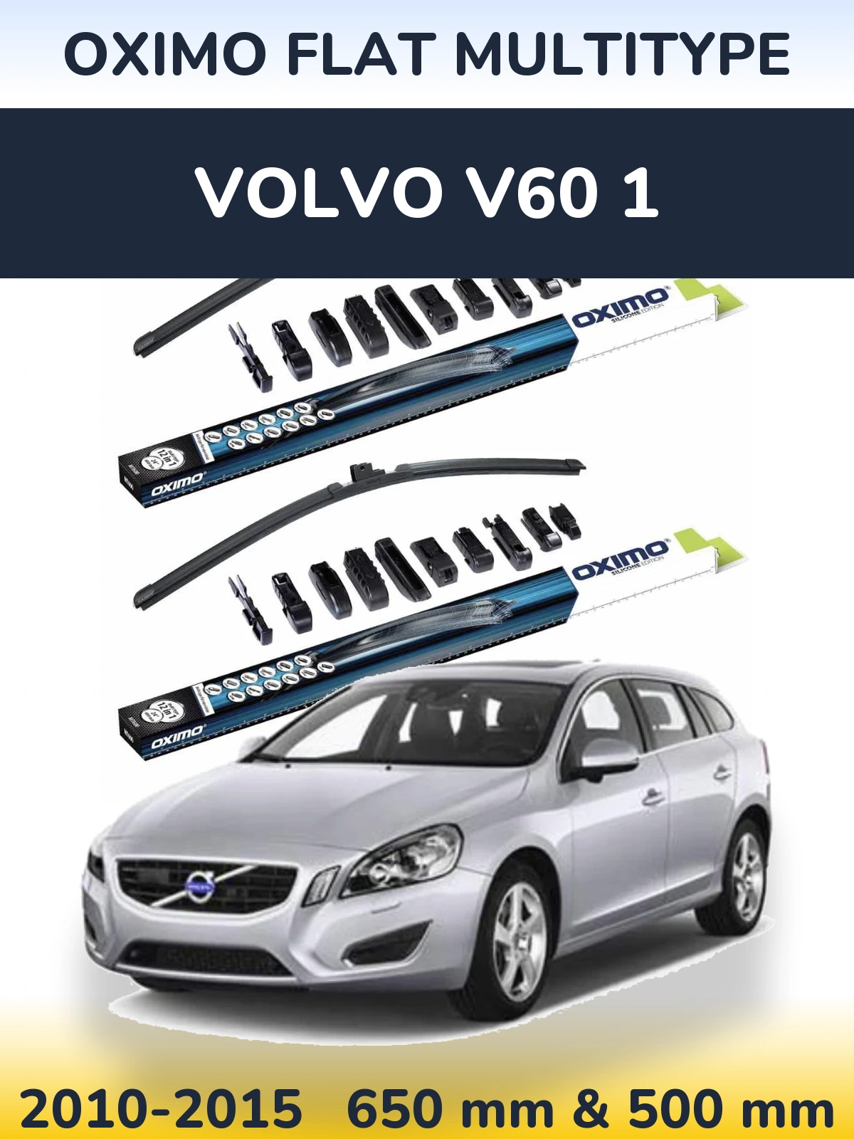 Ștergătoare Oximo Flat MultiTipe pentru Volvo V60 1