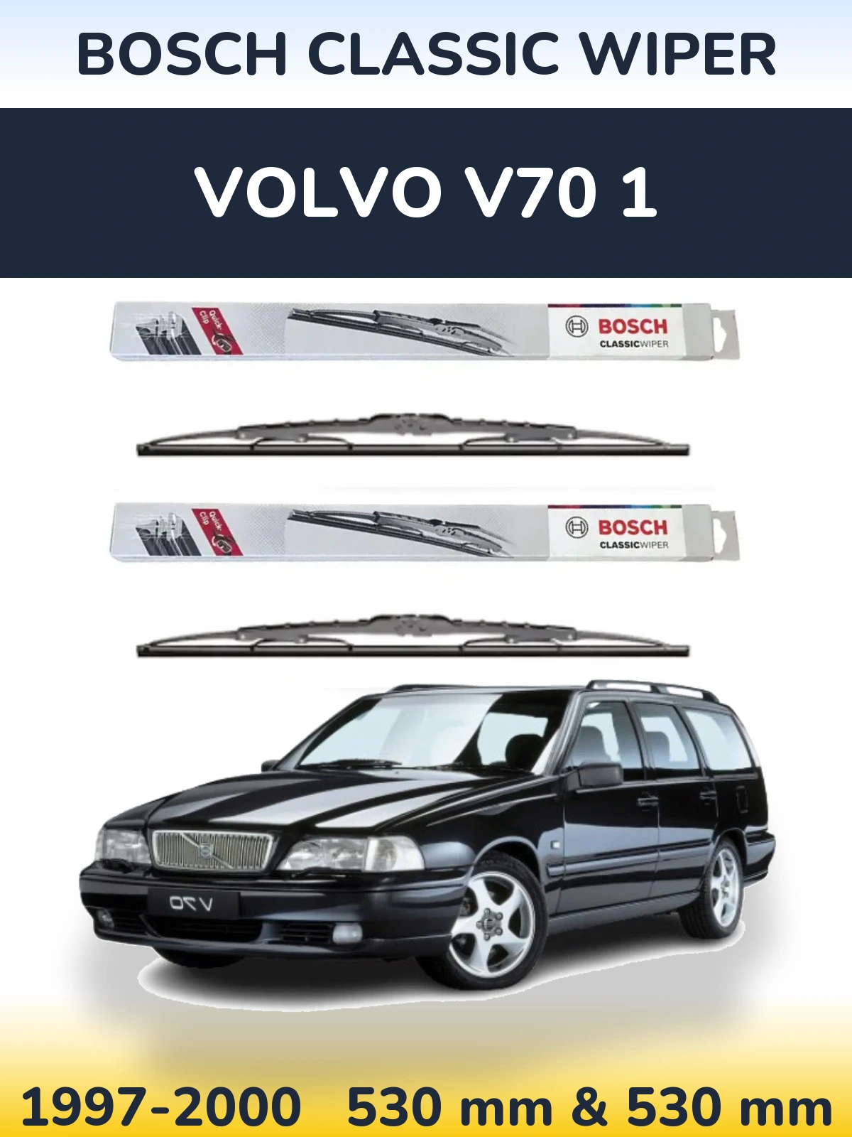 Ștergătoare BOSCH Classic Wiper pentru Volvo V70 1