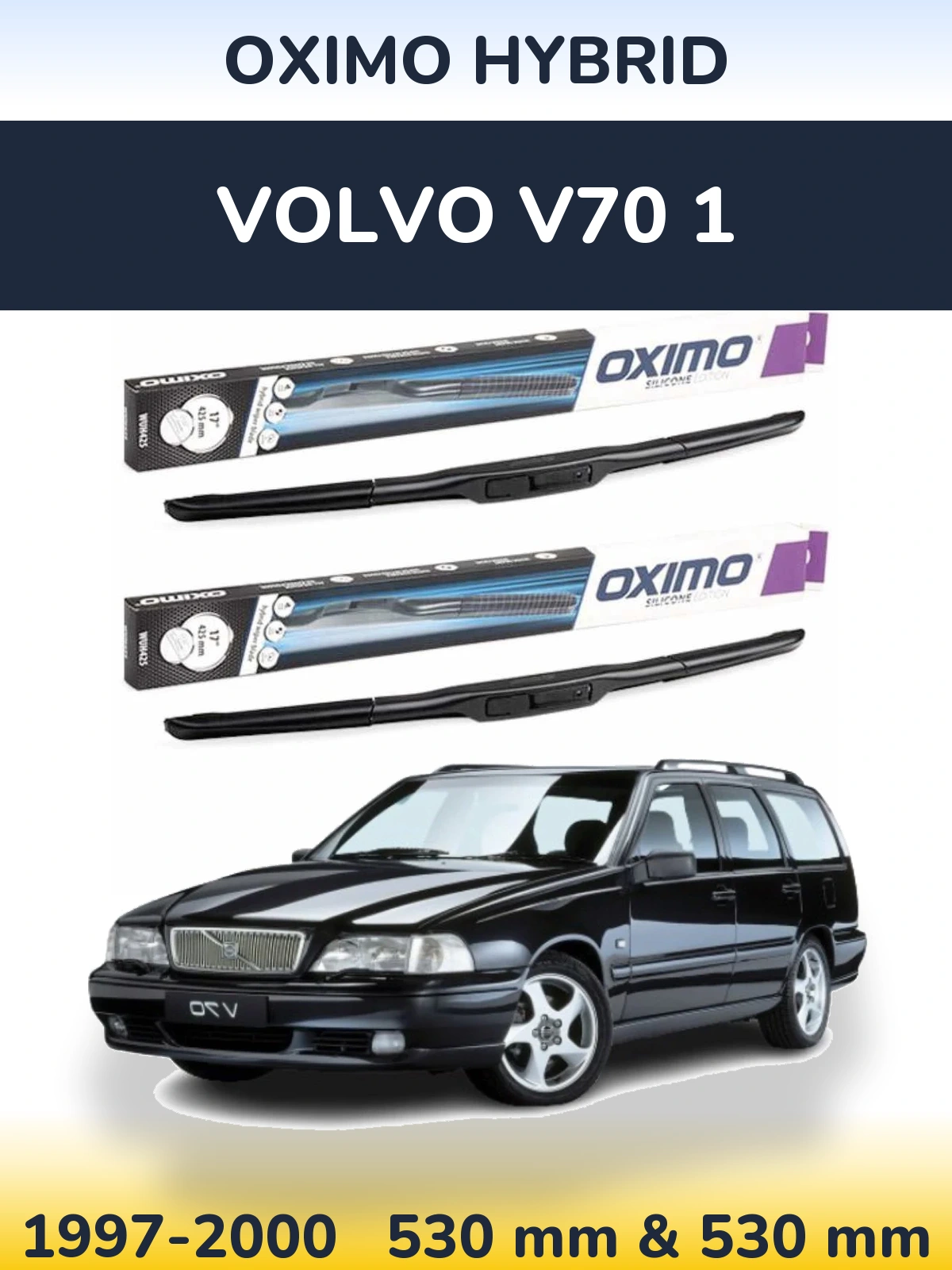 Ștergătoare Oximo Hybrid pentru Volvo V70 1