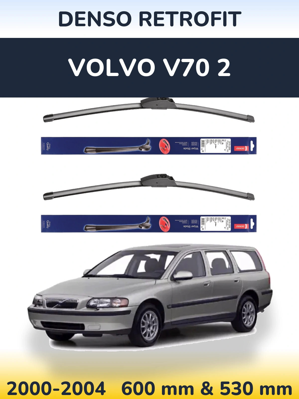 Ștergătoare Denso Retrofit pentru Volvo V70 2