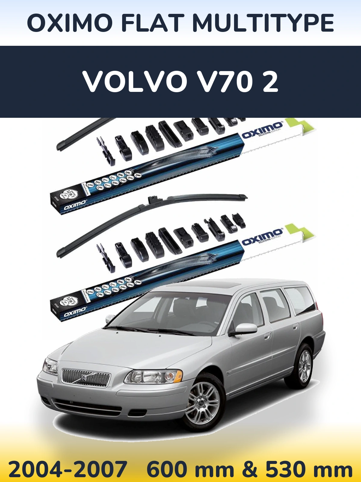 Ștergătoare Oximo Flat MultiTipe pentru Volvo V70 2