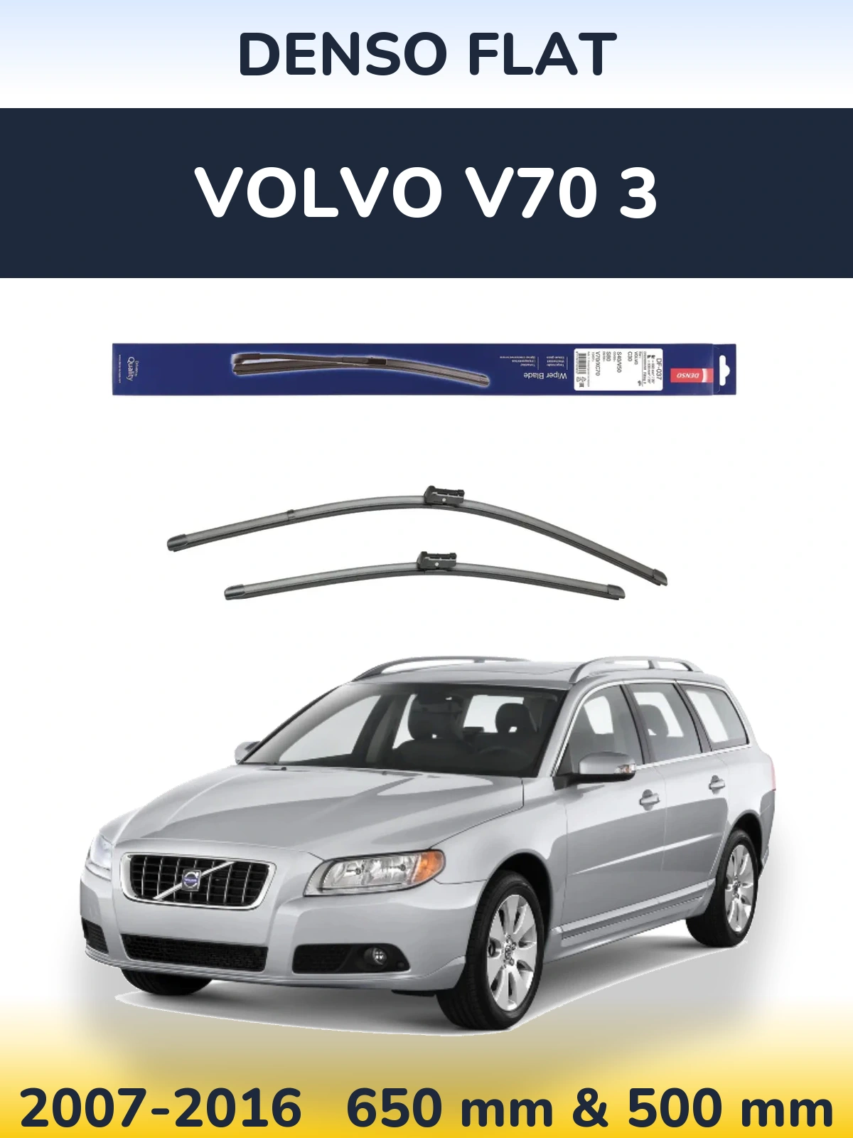 Ștergătoare Denso Flat pentru Volvo V70 3