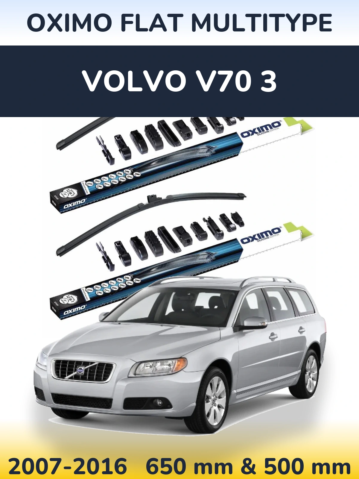 Ștergătoare Oximo Flat MultiTipe pentru Volvo V70 3