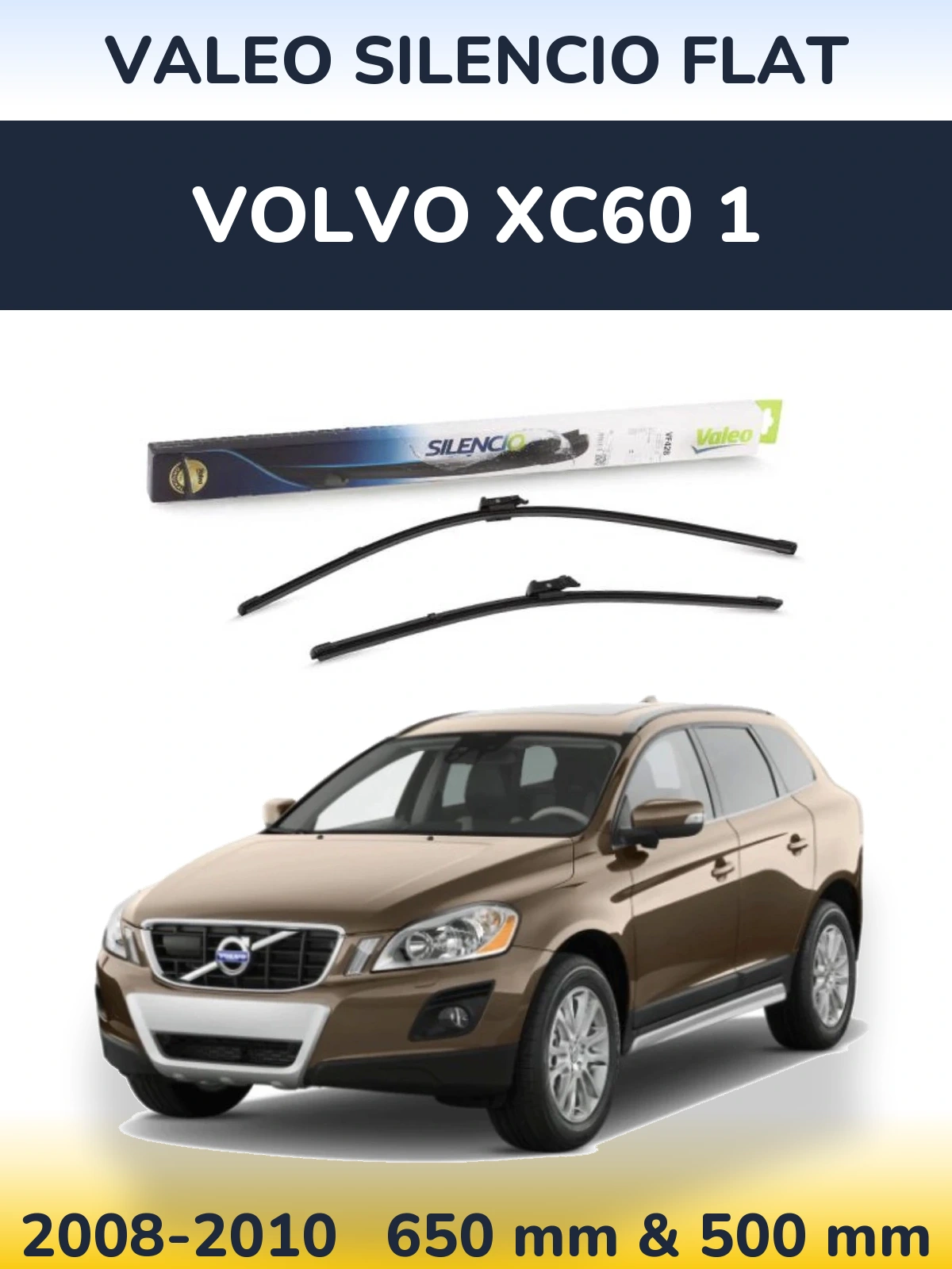 Ștergătoare Valeo Silencio Flat pentru Volvo XC60 1