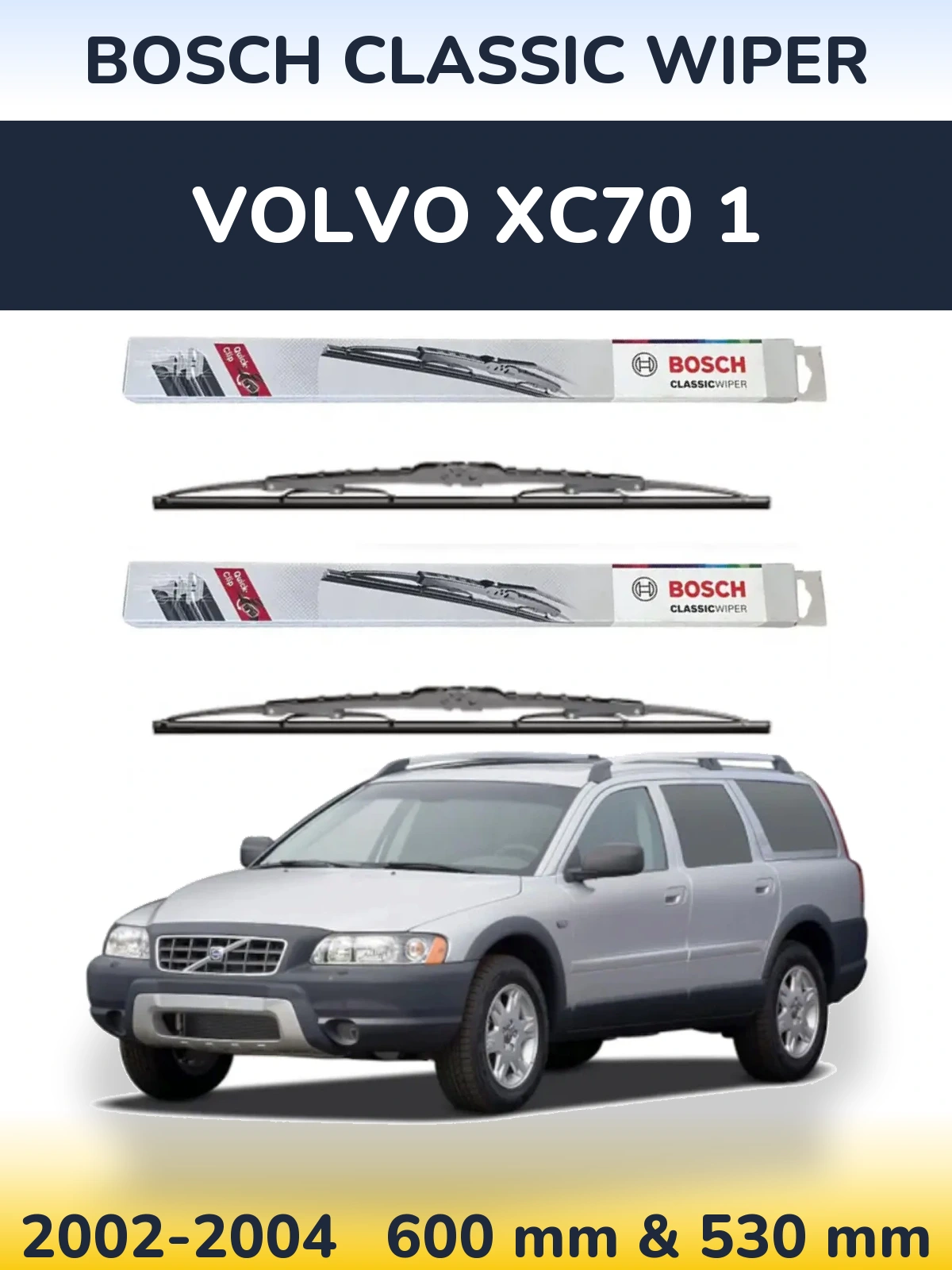 Ștergătoare BOSCH Classic Wiper pentru Volvo XC70 1