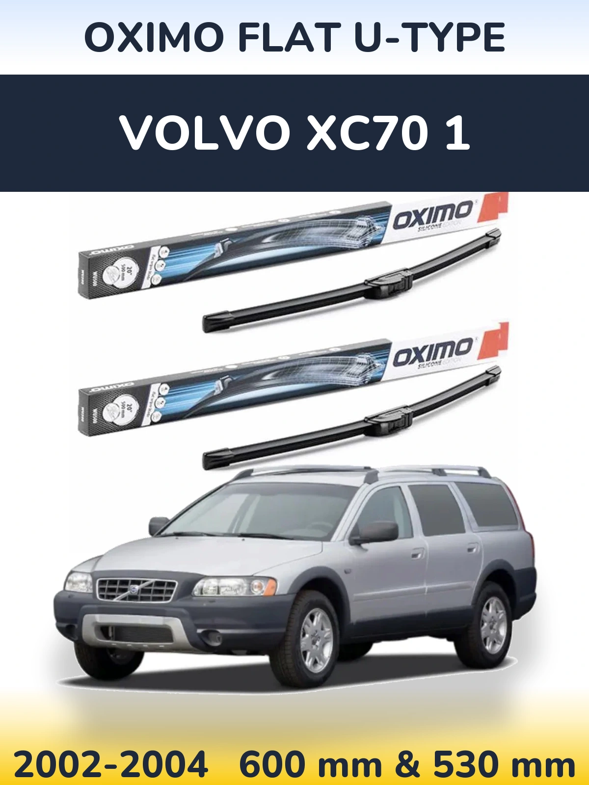 Ștergătoare Oximo Flat U-type pentru Volvo XC70 1