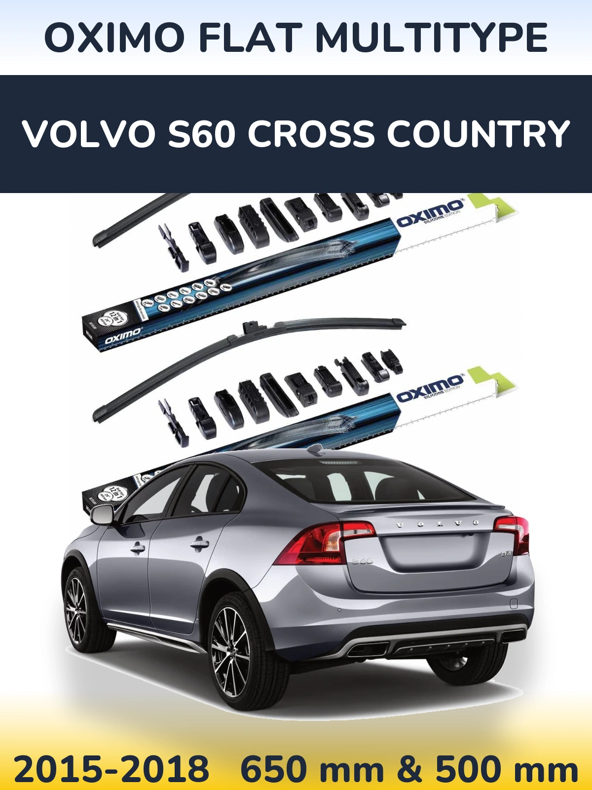 Ștergătoare Oximo Flat MultiTipe pentru Volvo S60 Cross Country