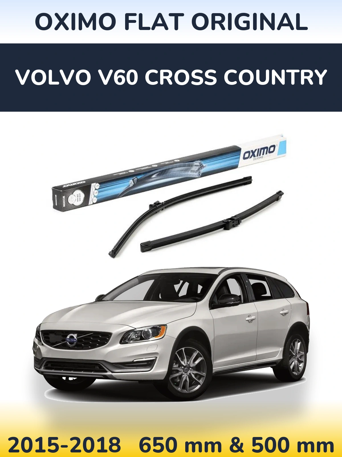 Ștergătoare Oximo Flat Original pentru Volvo V60 Cross Country