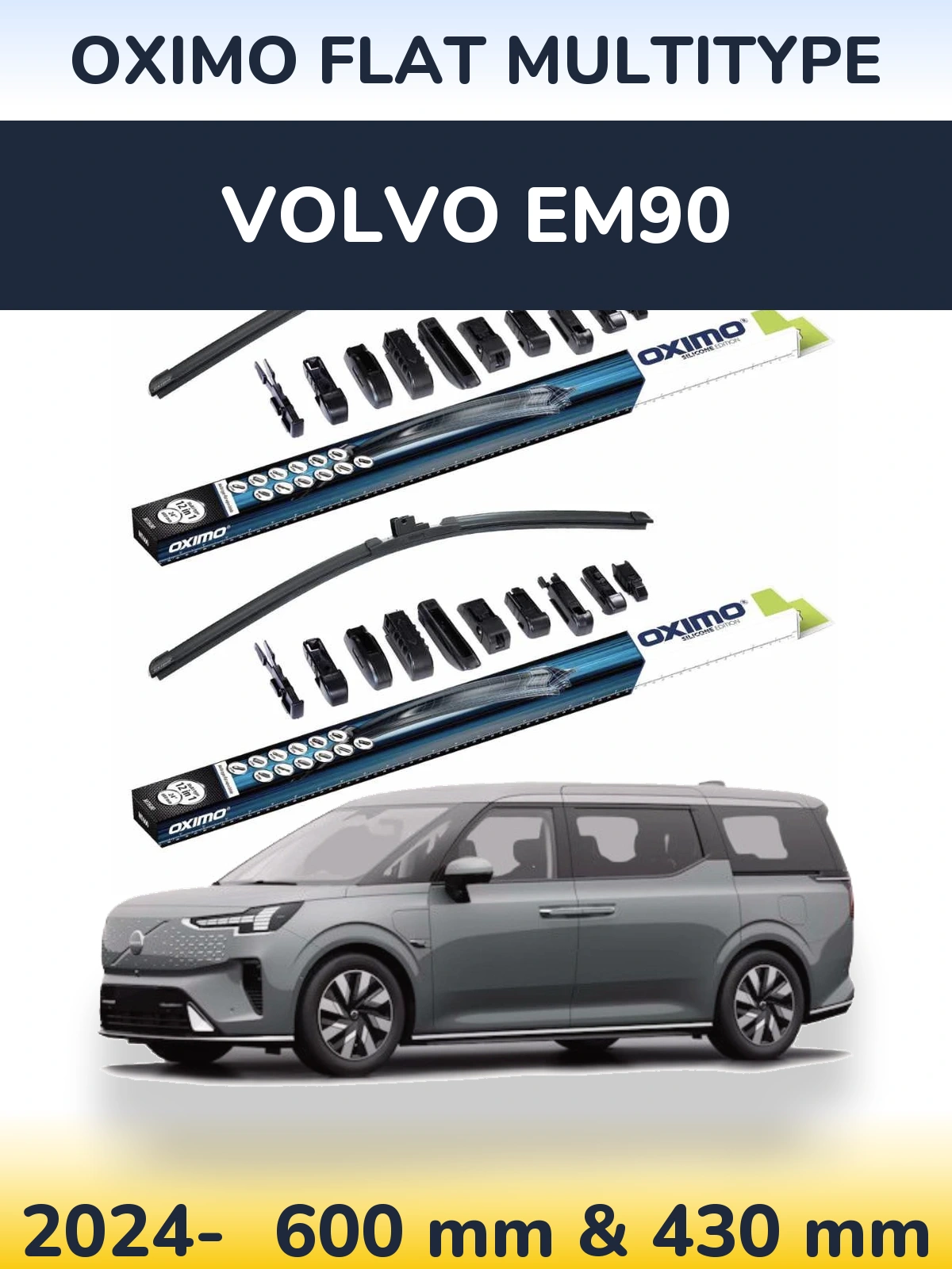 Ștergătoare Oximo Flat MultiTipe pentru Volvo EM90