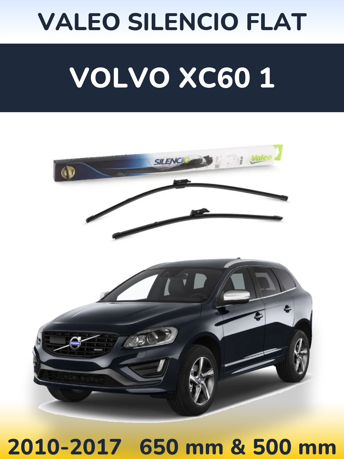 Ștergătoare Valeo Silencio Flat pentru Volvo XC60 1
