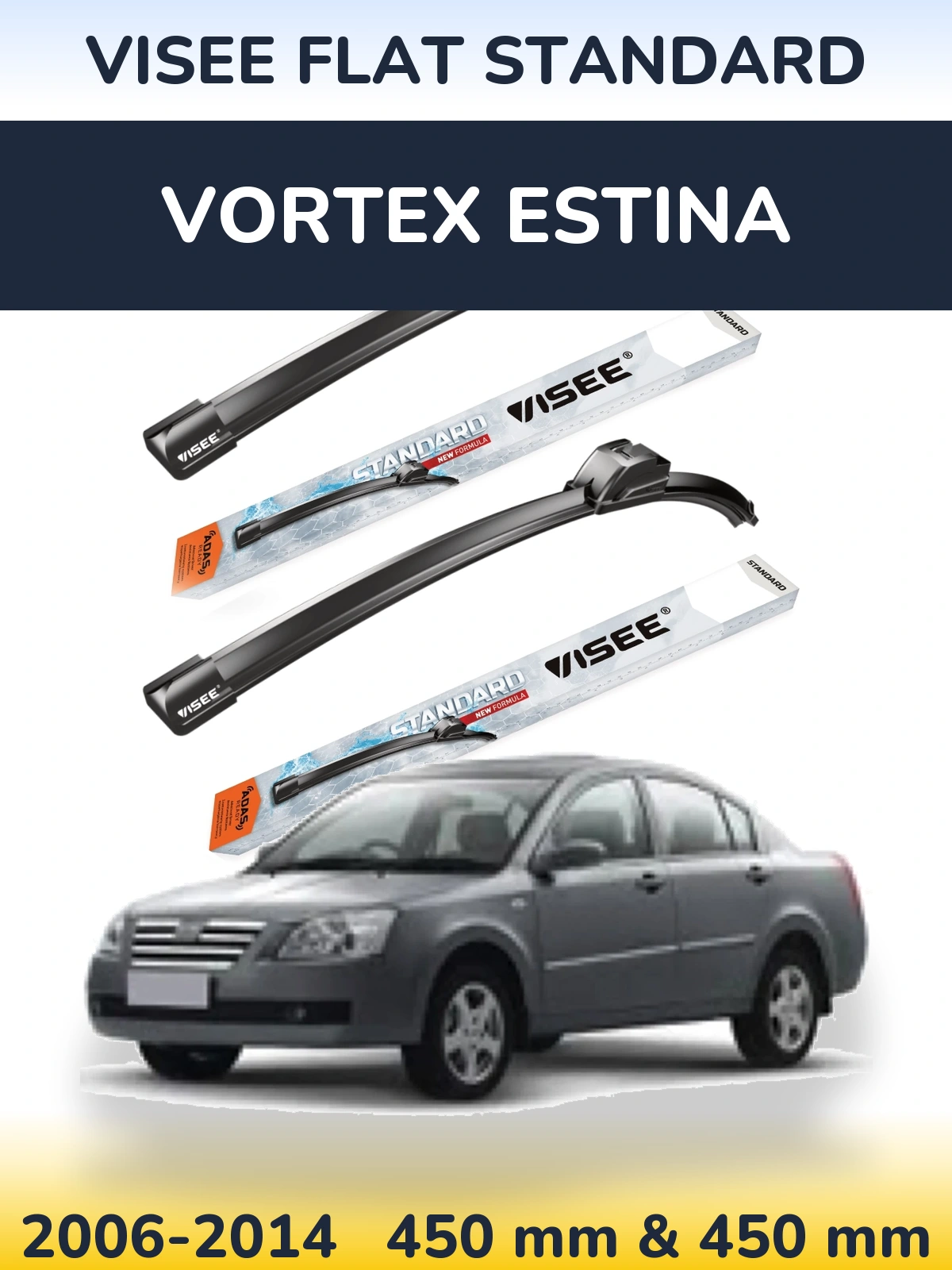 Ștergătoare VISEE FLAT STANDARD pentru Vortex Estina