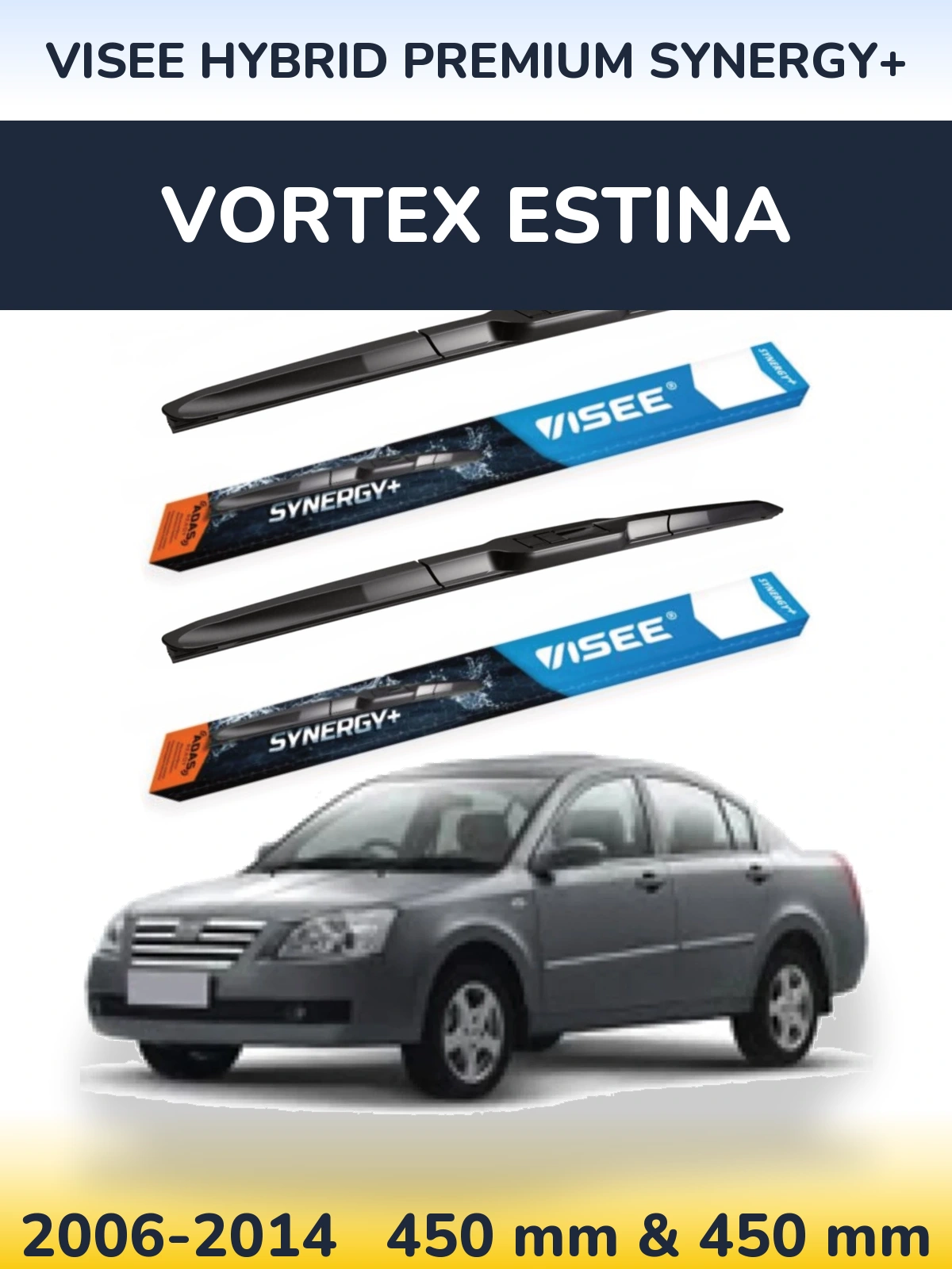 Ștergătoare VISEE HYBRID PREMIUM SYNERGY+ pentru Vortex Estina