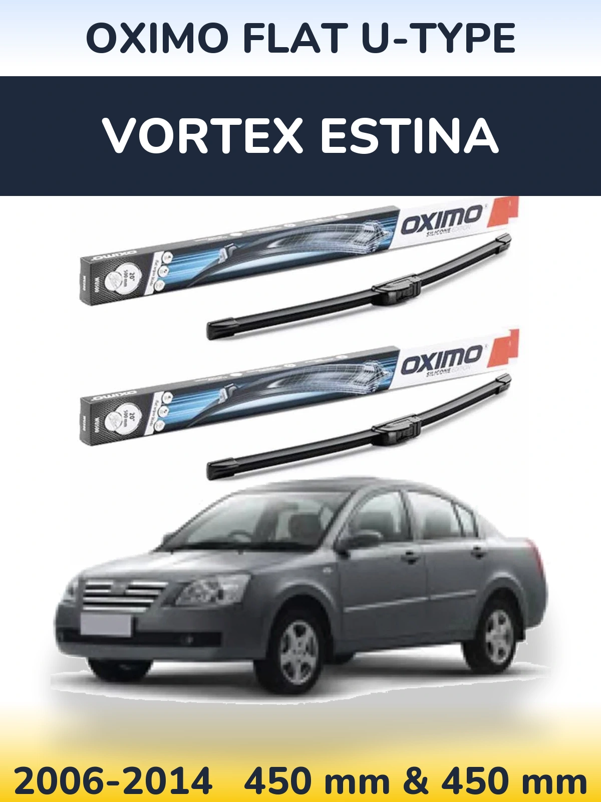 Ștergătoare Oximo Flat U-type pentru Vortex Estina