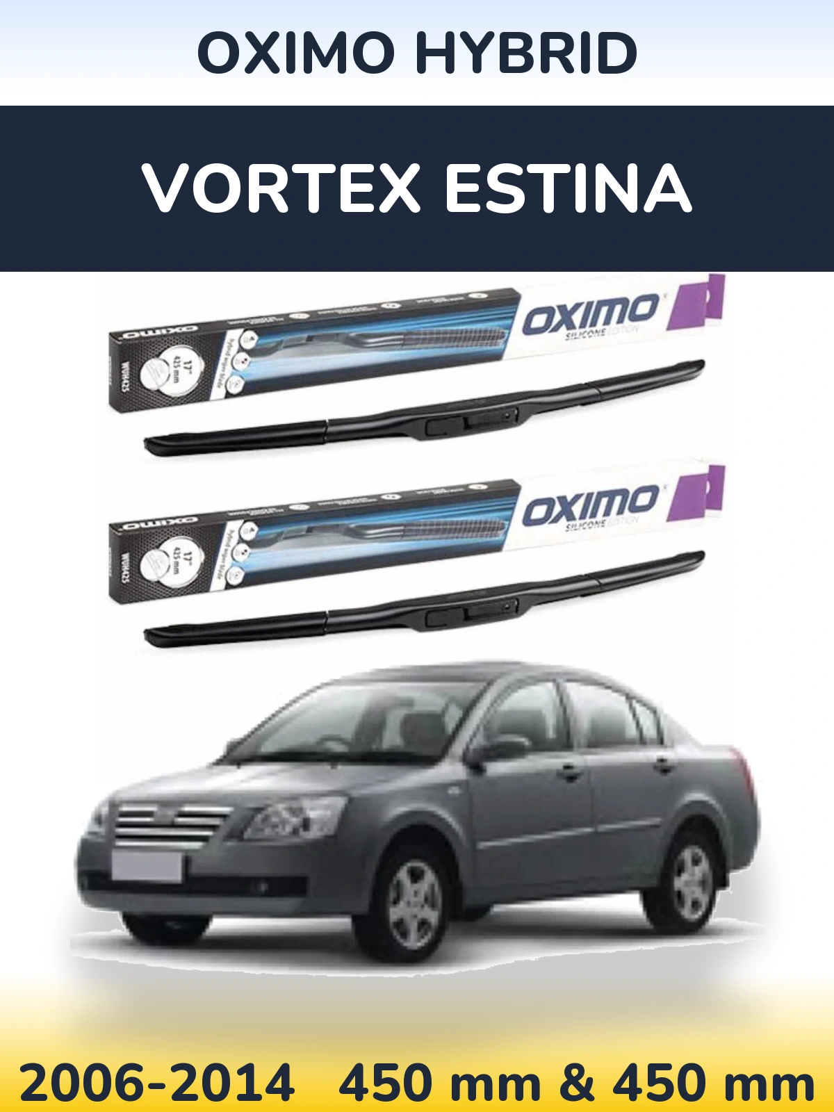 Ștergătoare Oximo Hybrid pentru Vortex Estina
