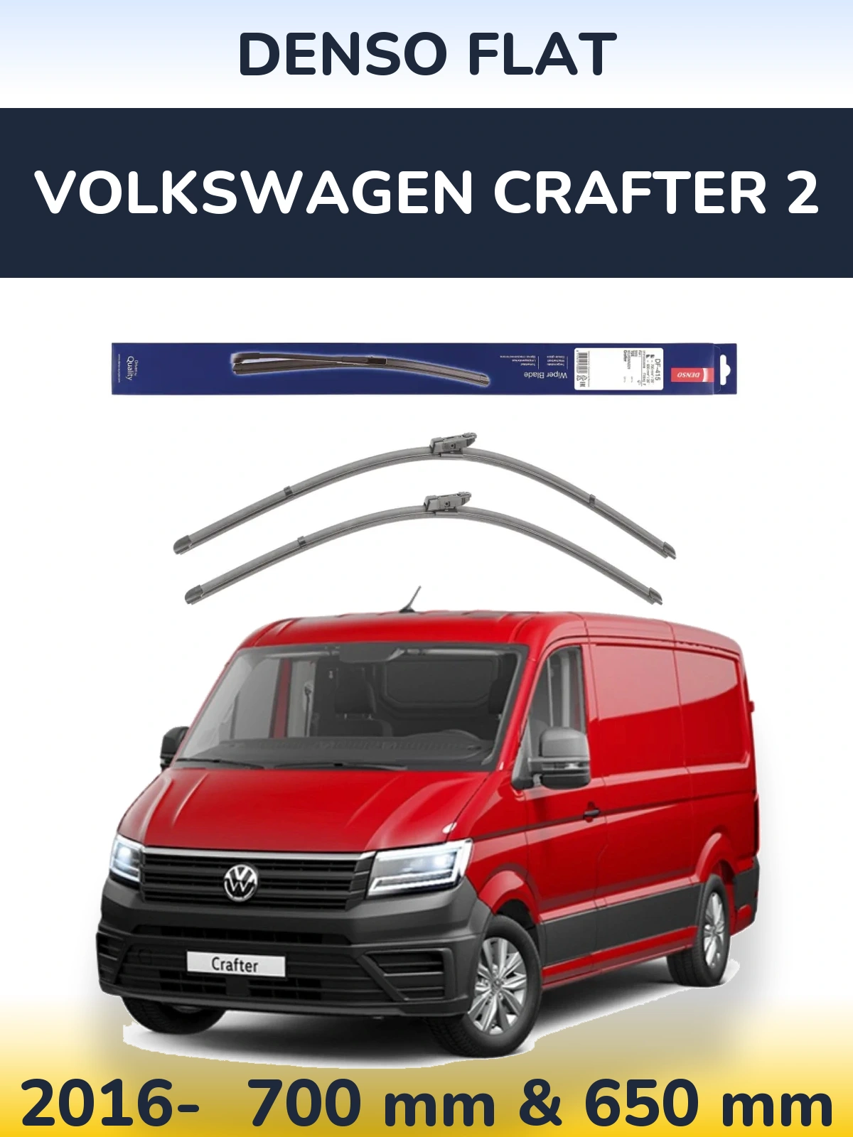 Ștergătoare Denso Flat pentru Volkswagen Crafter 2