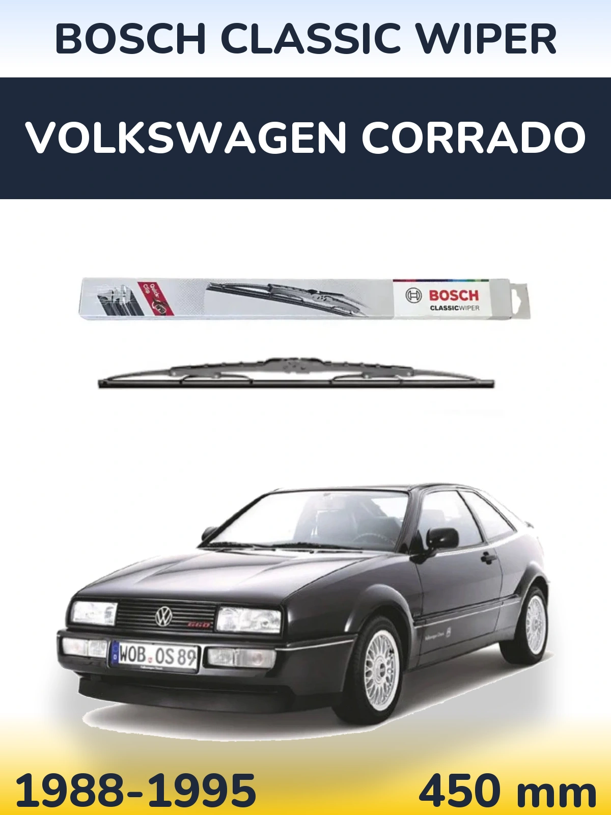 Ștergătoare BOSCH Classic Wiper pentru Volkswagen Corrado