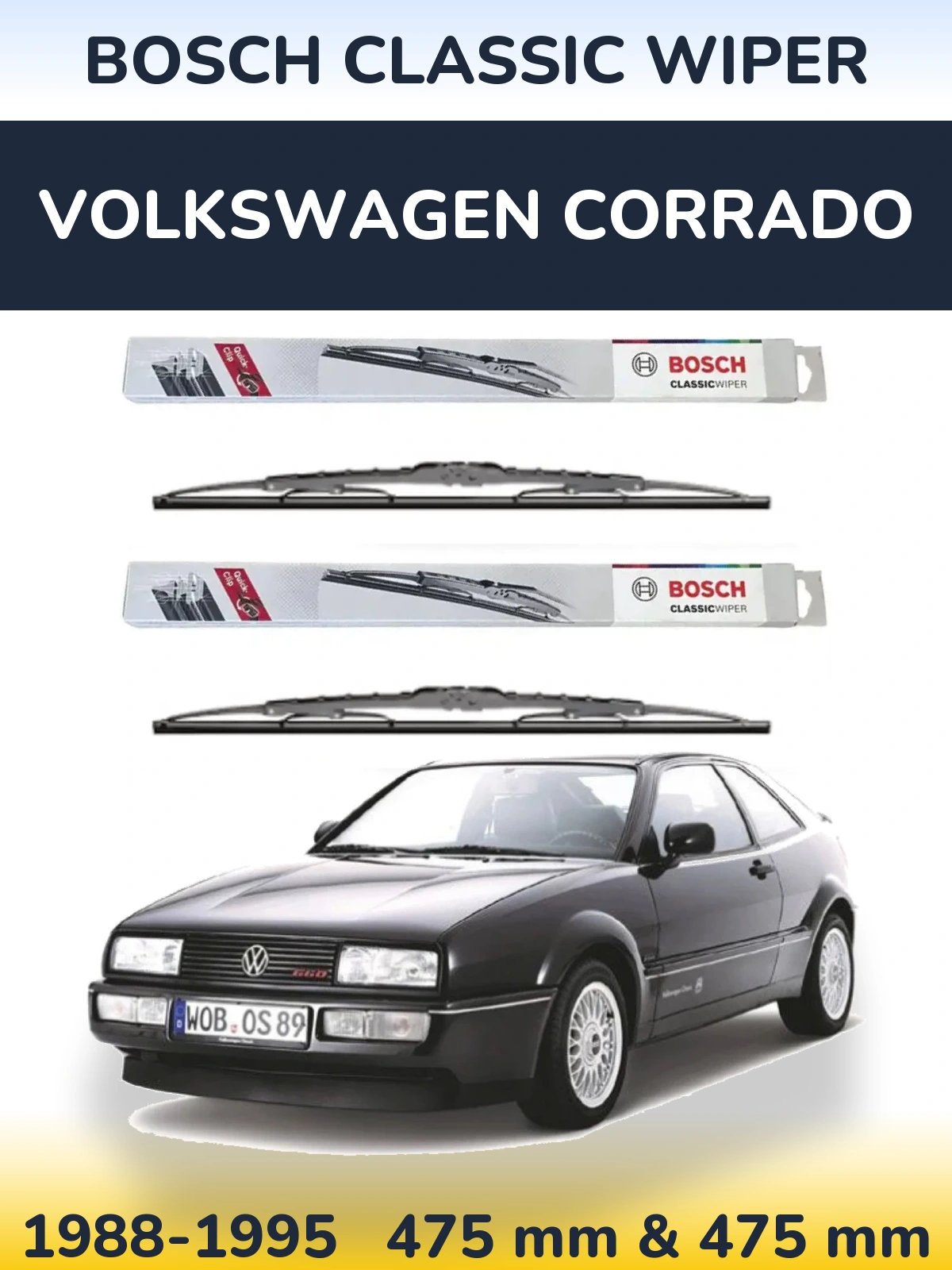 Ștergătoare BOSCH Classic Wiper pentru Volkswagen Corrado