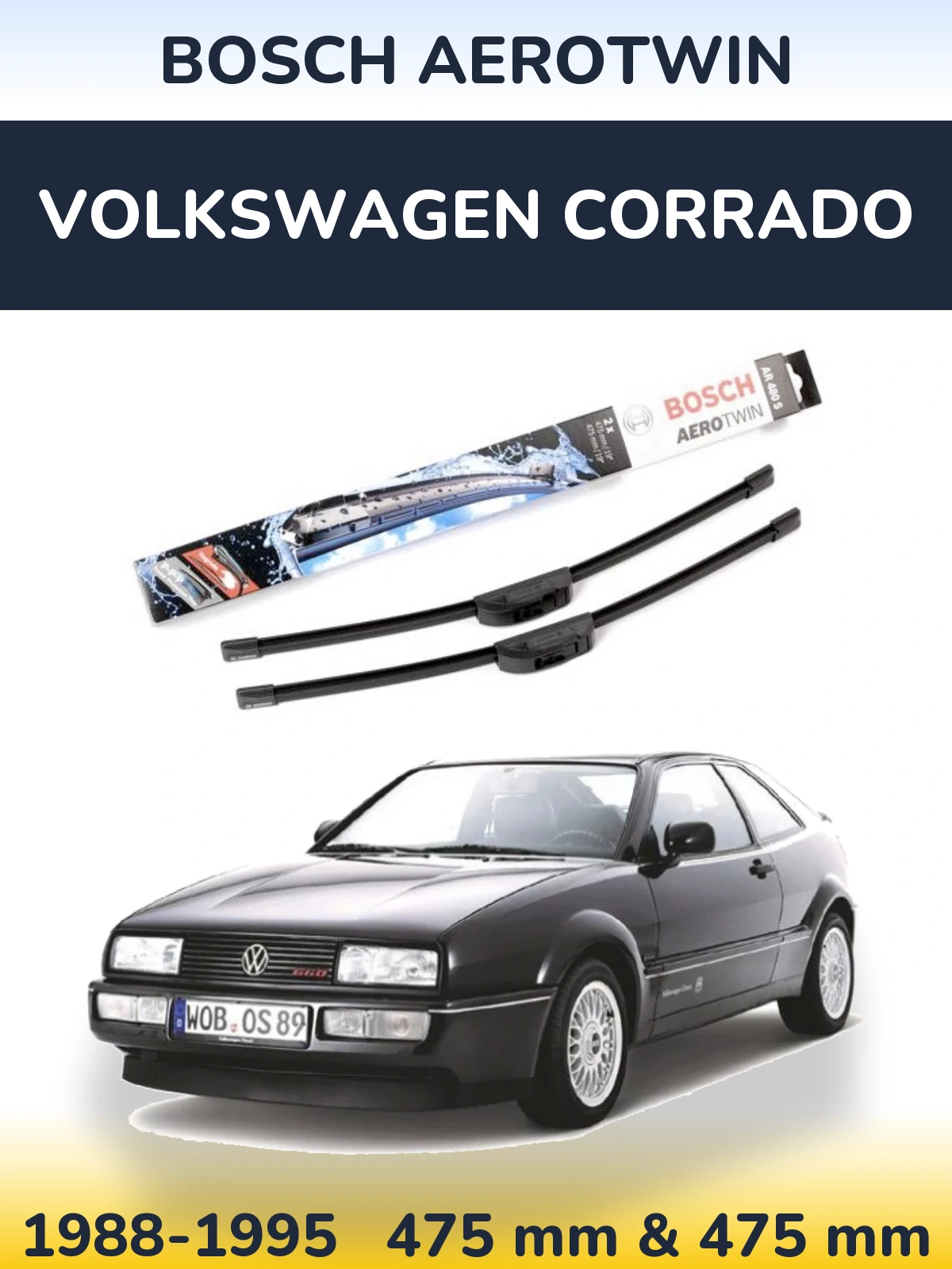 Ștergătoare BOSCH AeroTwin pentru Volkswagen Corrado