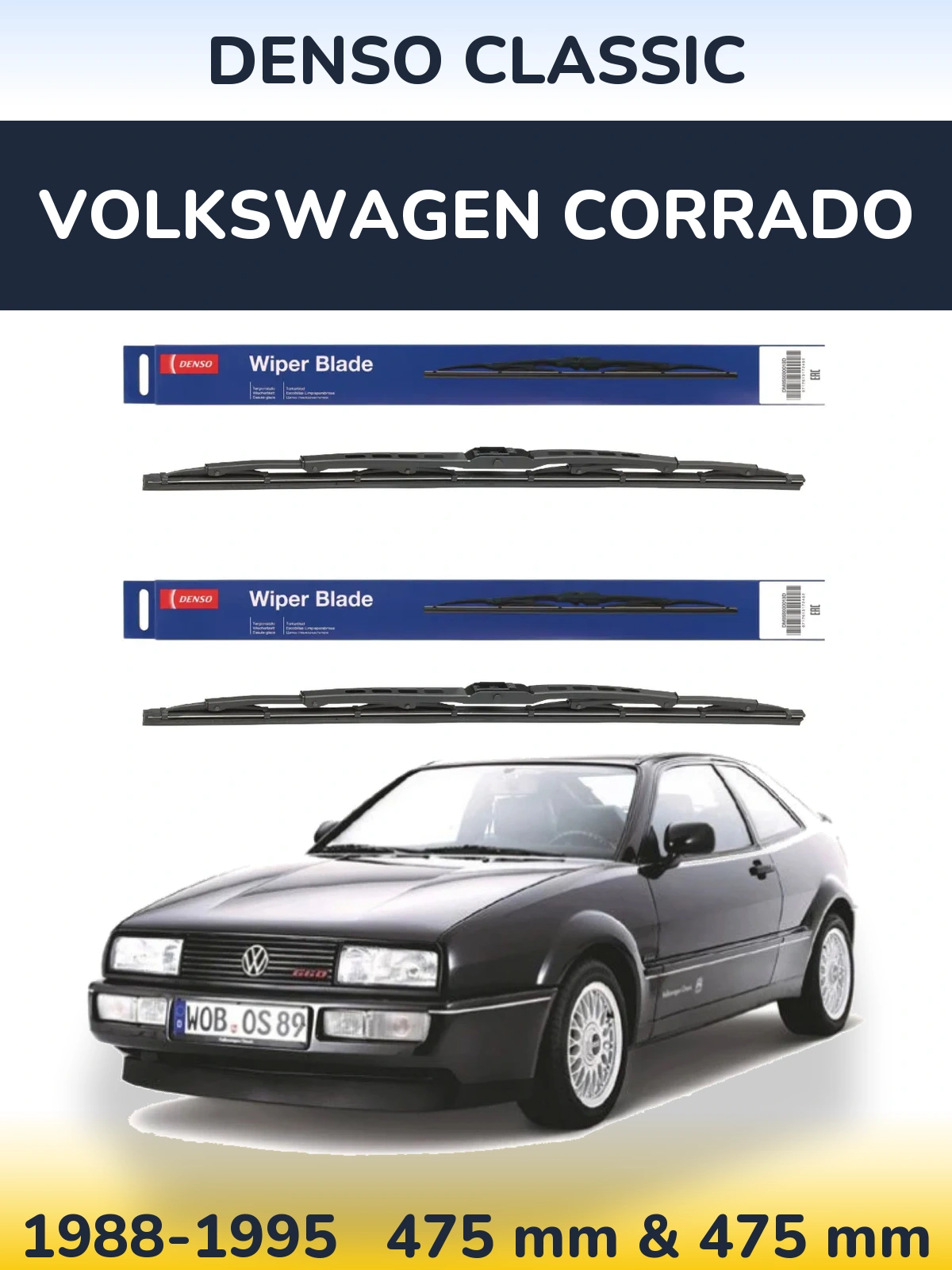 Ștergătoare Denso Classic pentru Volkswagen Corrado