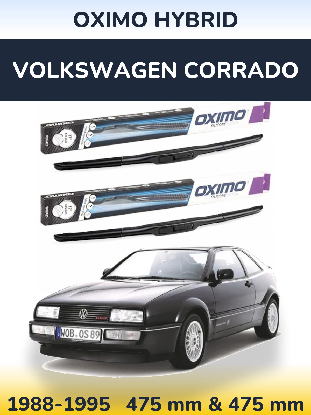 Ștergătoare Oximo Hybrid pentru Volkswagen Corrado