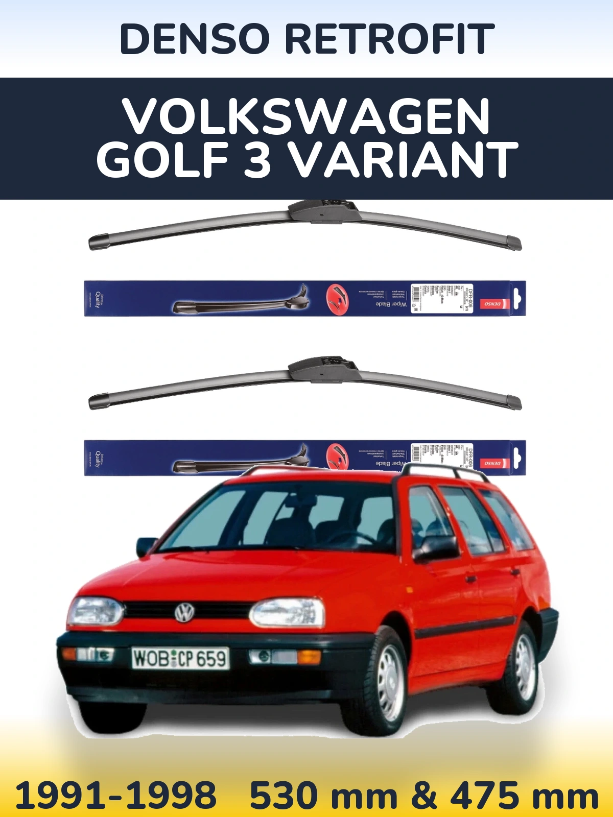 Ștergătoare Denso Retrofit pentru Volkswagen Golf 3 Variant