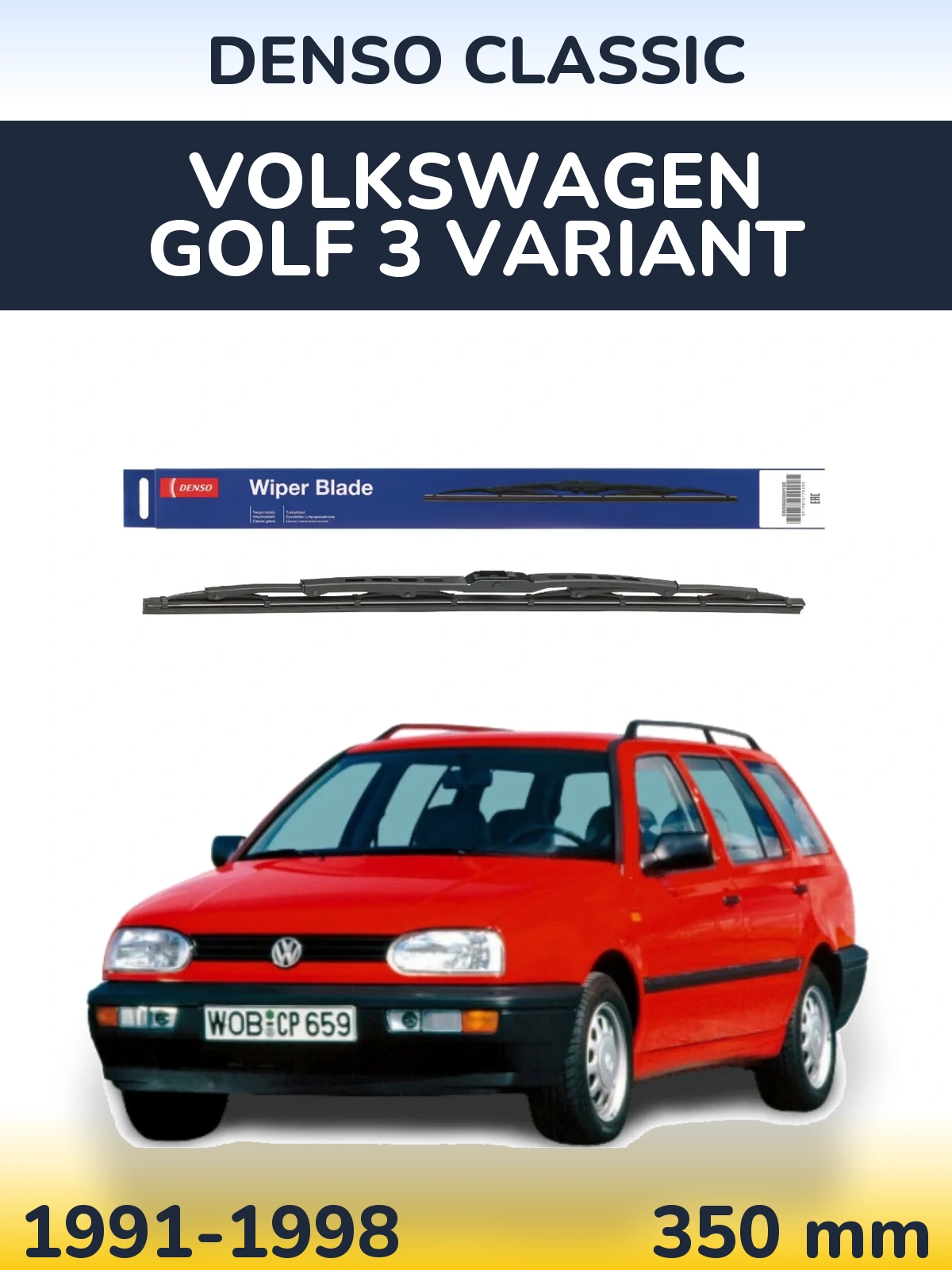 Ștergătoare Denso Classic pentru Volkswagen Golf 3 Variant