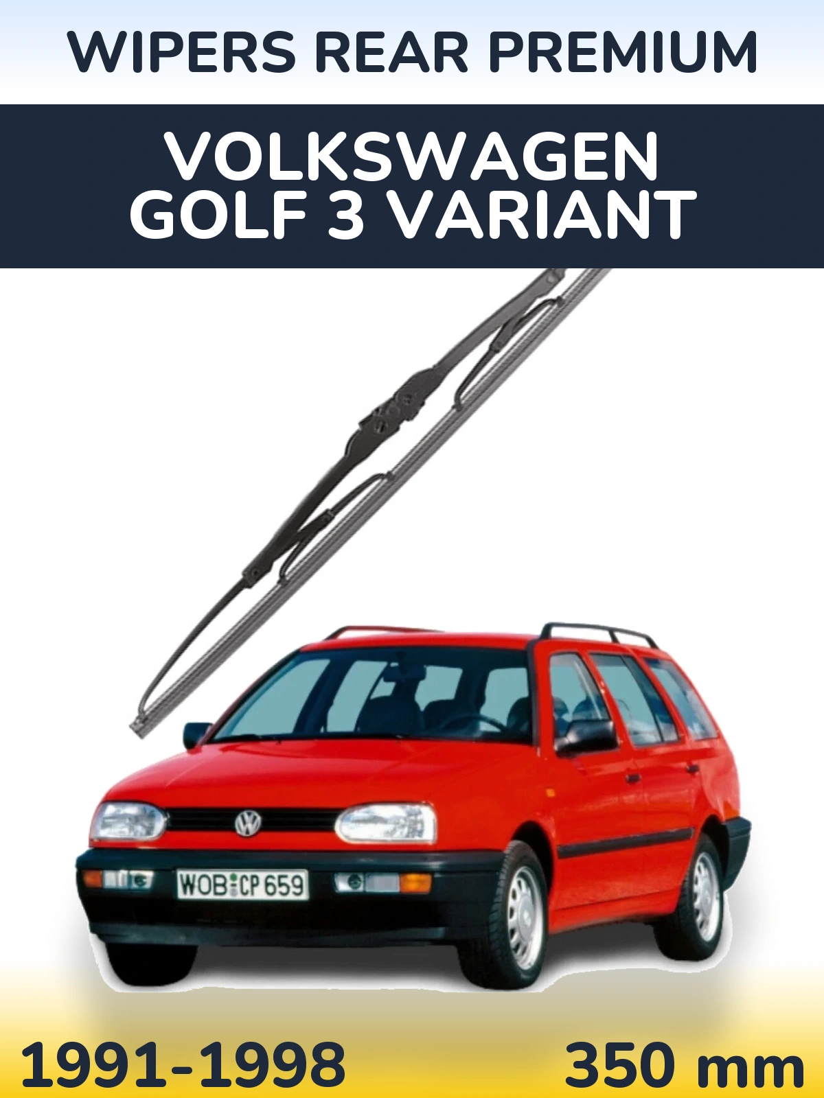 Ștergătoare WIPERS REAR PREMIUM pentru Volkswagen Golf 3 Variant