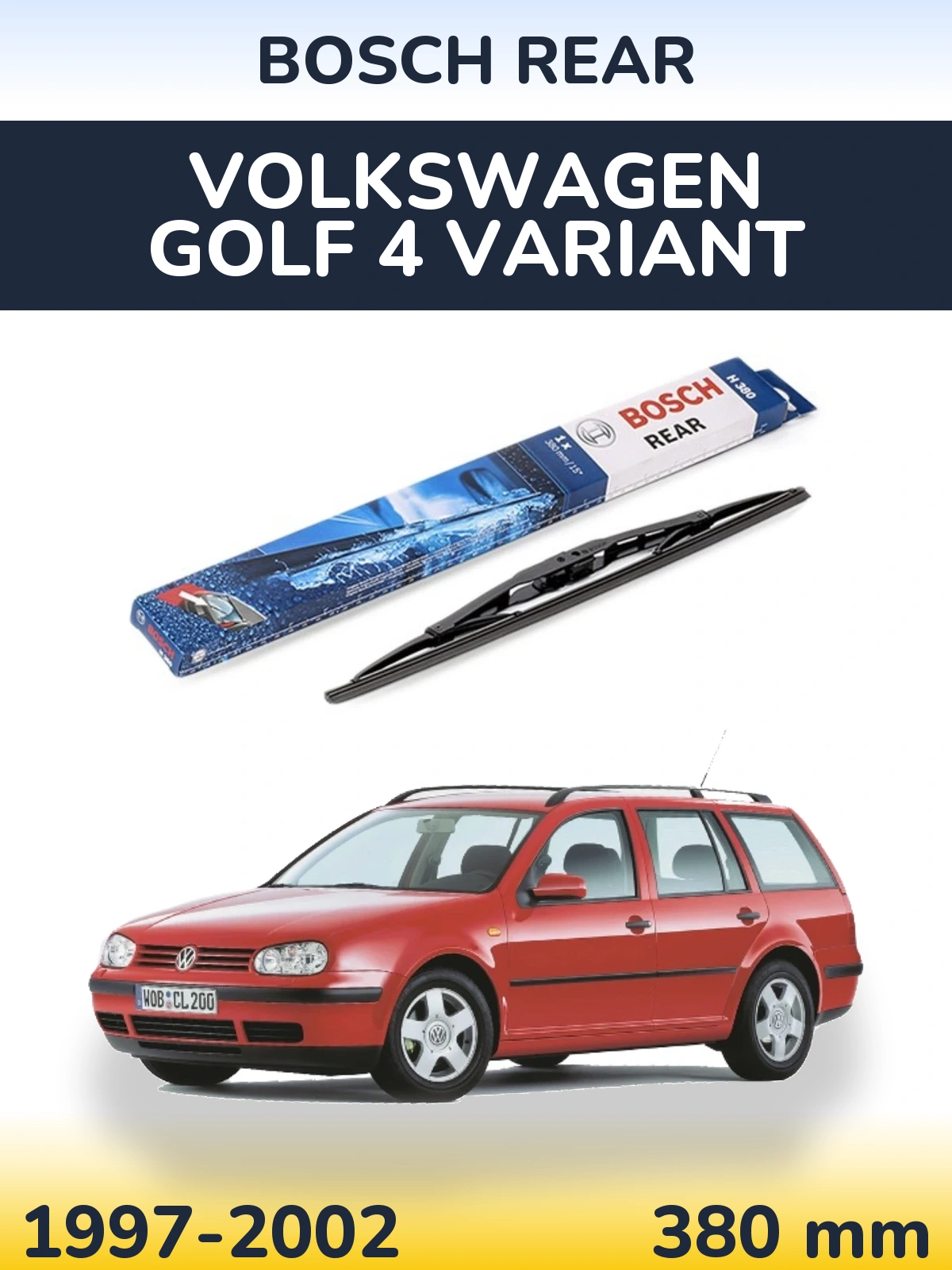 Ștergătoare BOSCH Rear pentru Volkswagen Golf 4 Variant